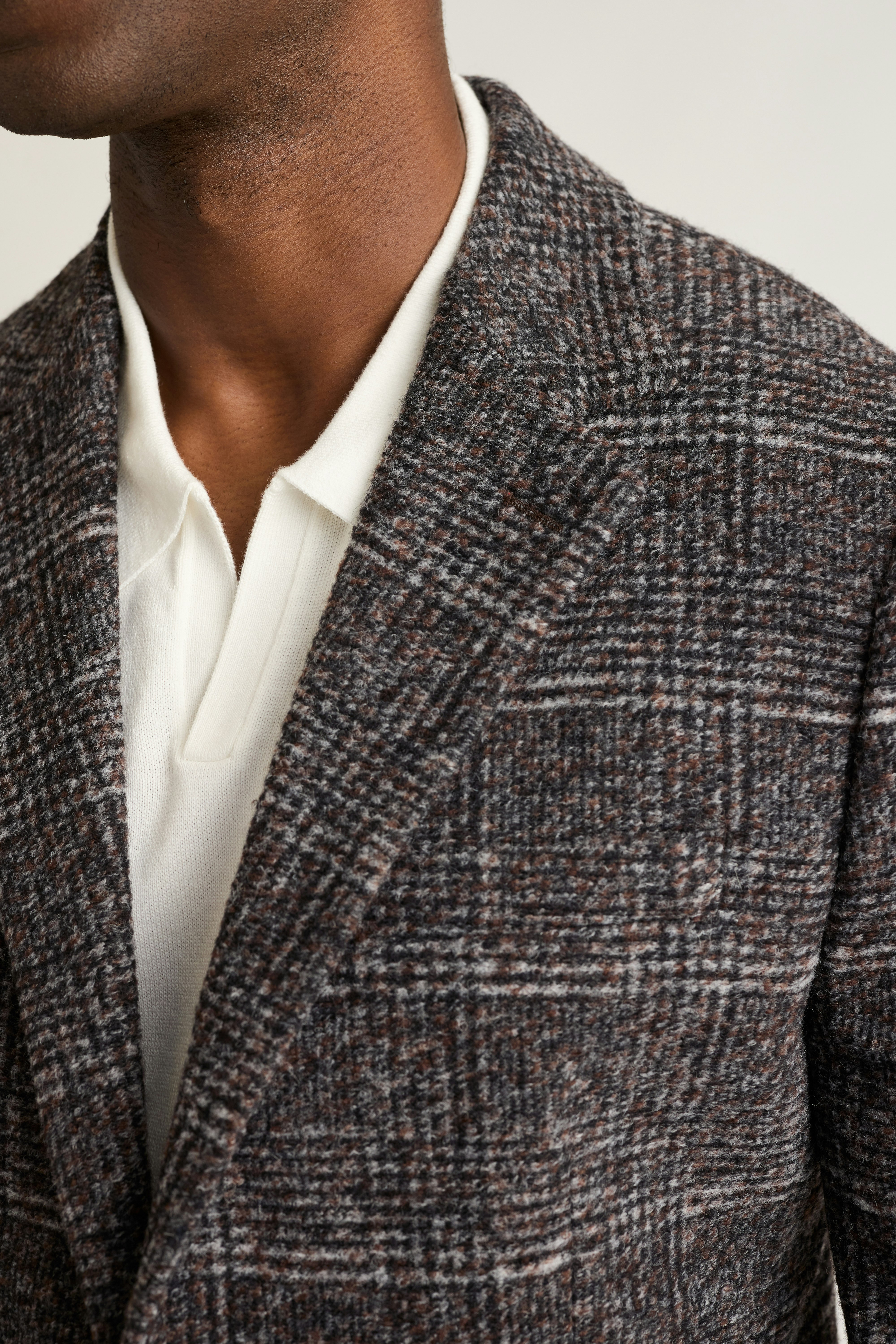 Jetsetter Knit Blazer charcoal grey check