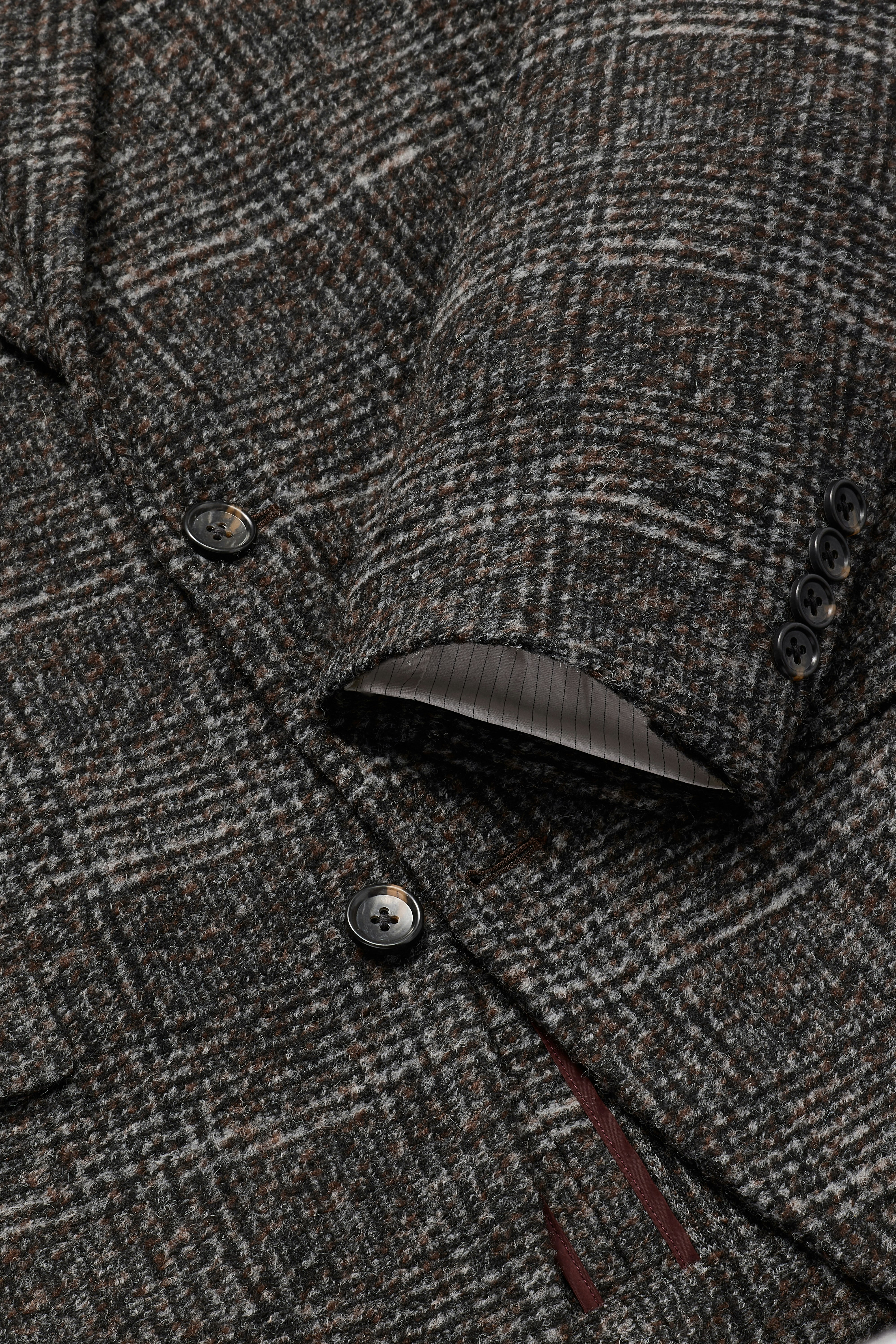 Jetsetter Knit Blazer charcoal grey check