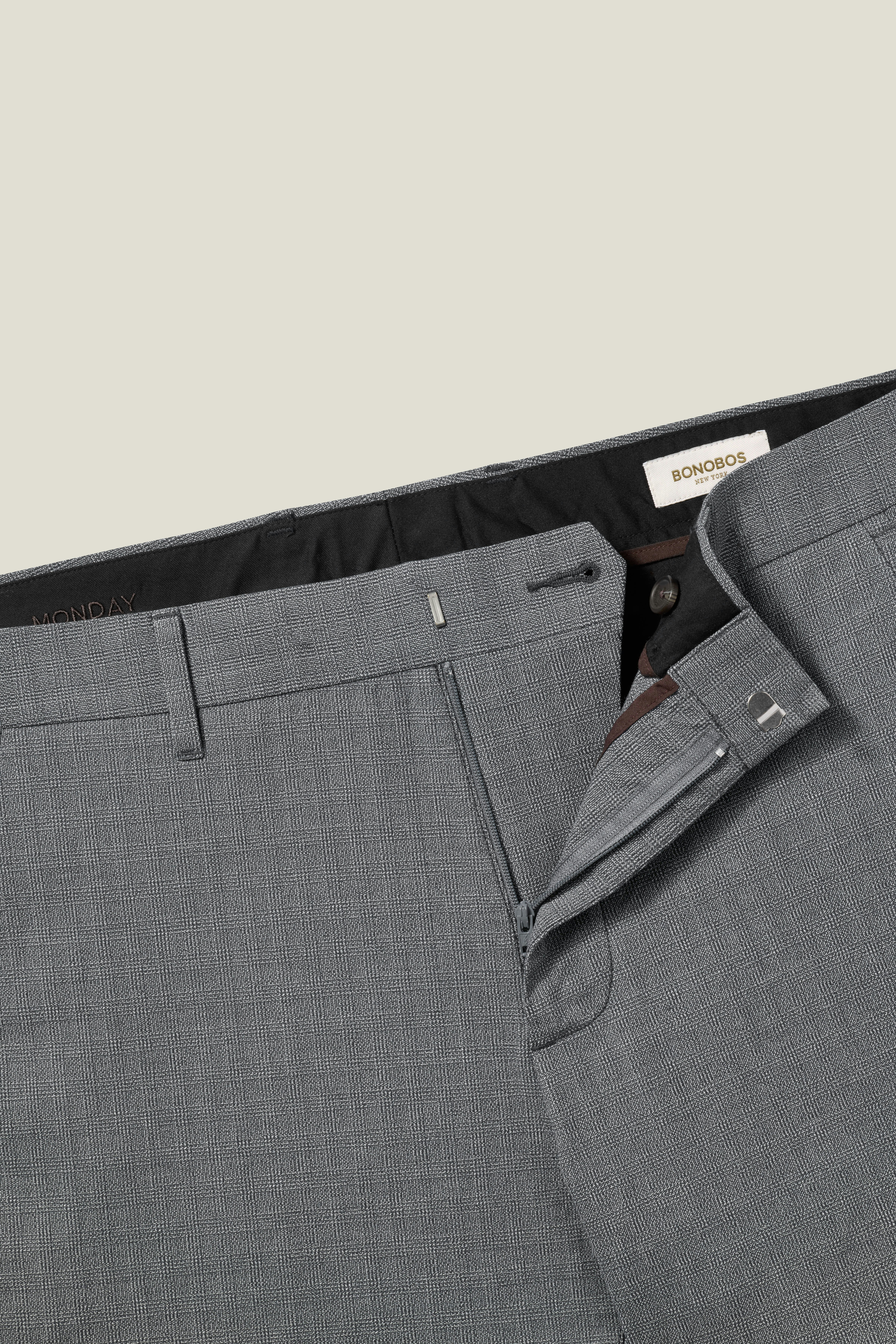 Weekday Warrior Dress Pants monday heather grey glen check