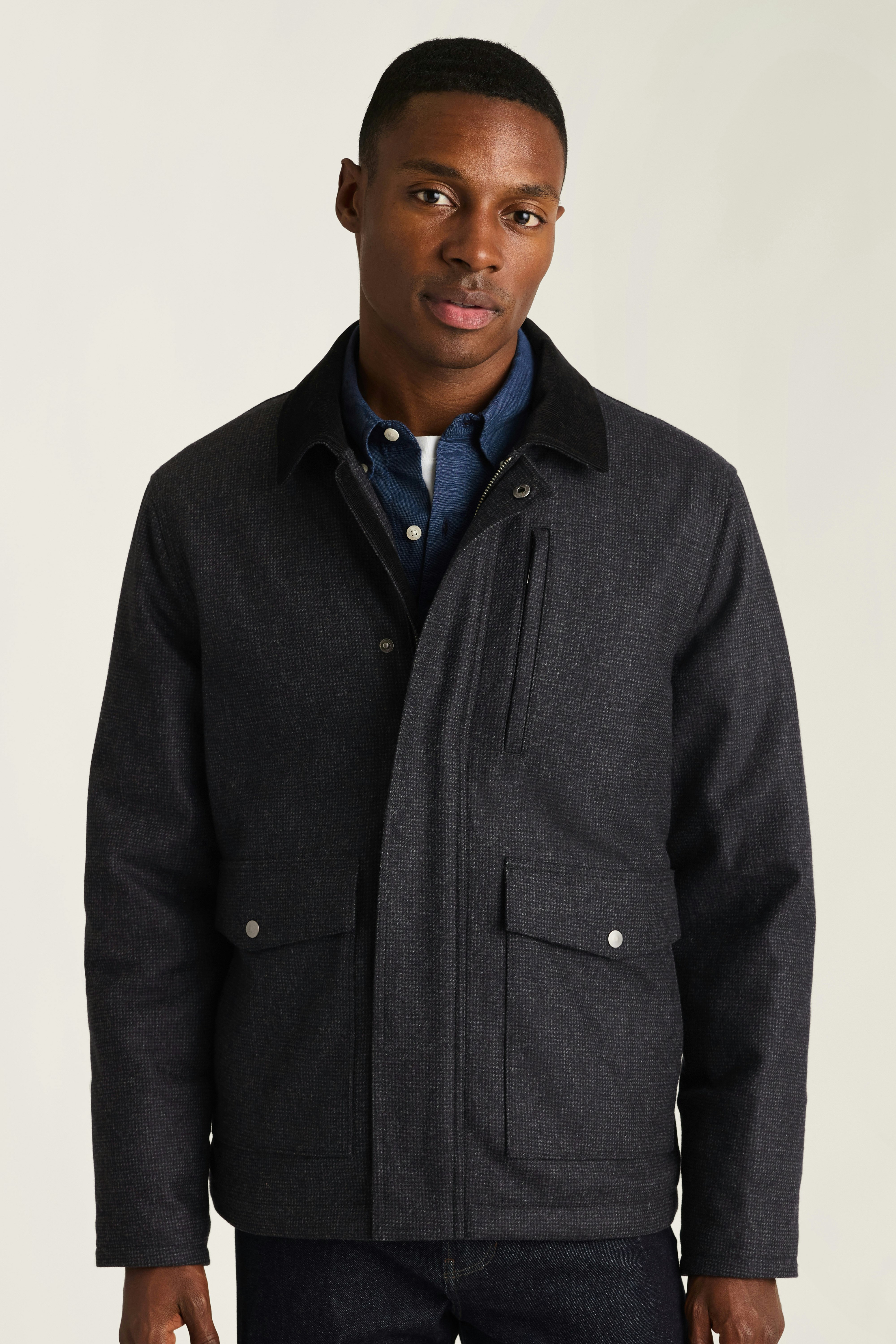 The Italian Wool Lodge Jacket charcoal 3 The Italian Wool Lodge Jacket charcoal