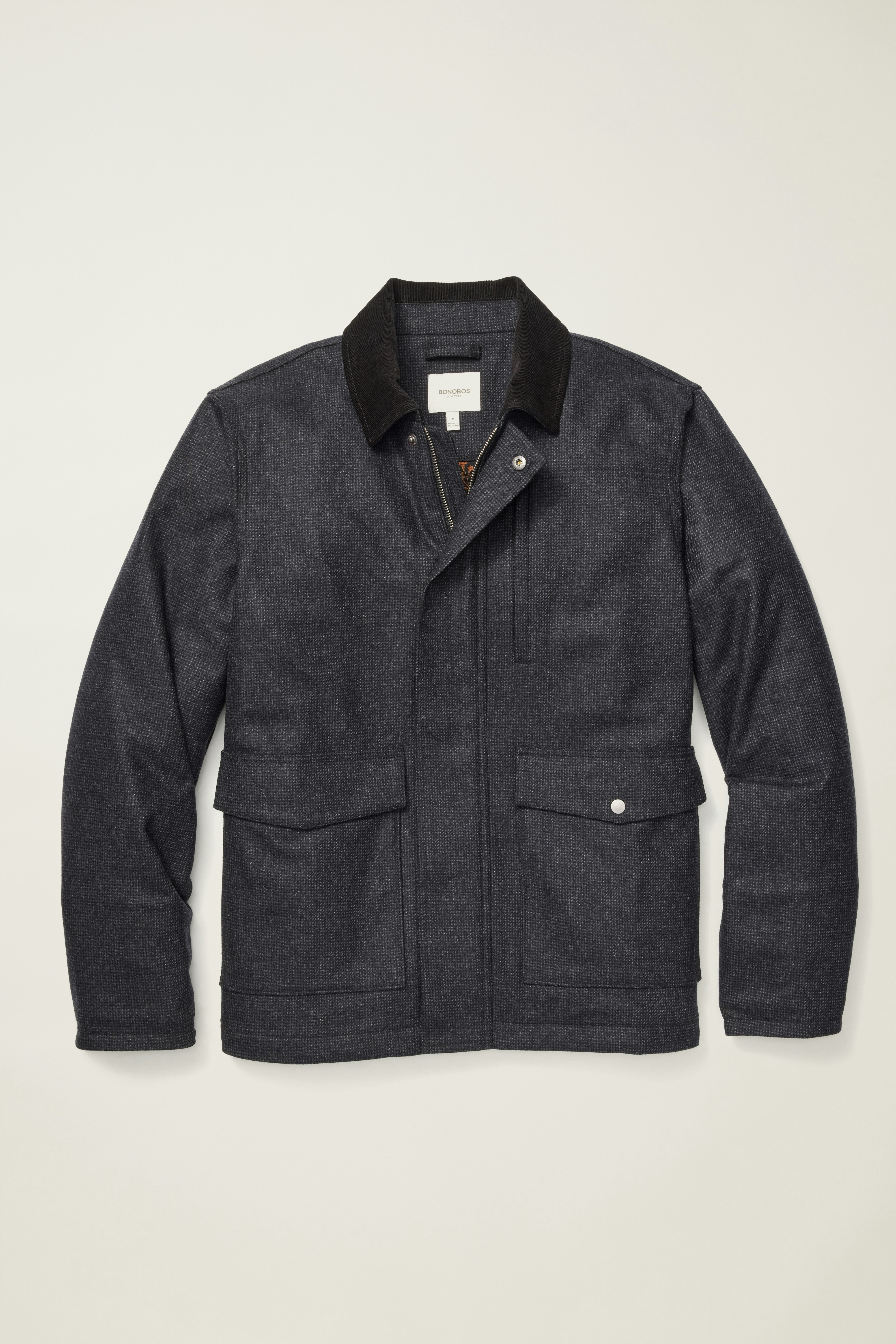 The Italian Wool Lodge Jacket charcoal 6 The Italian Wool Lodge Jacket charcoal