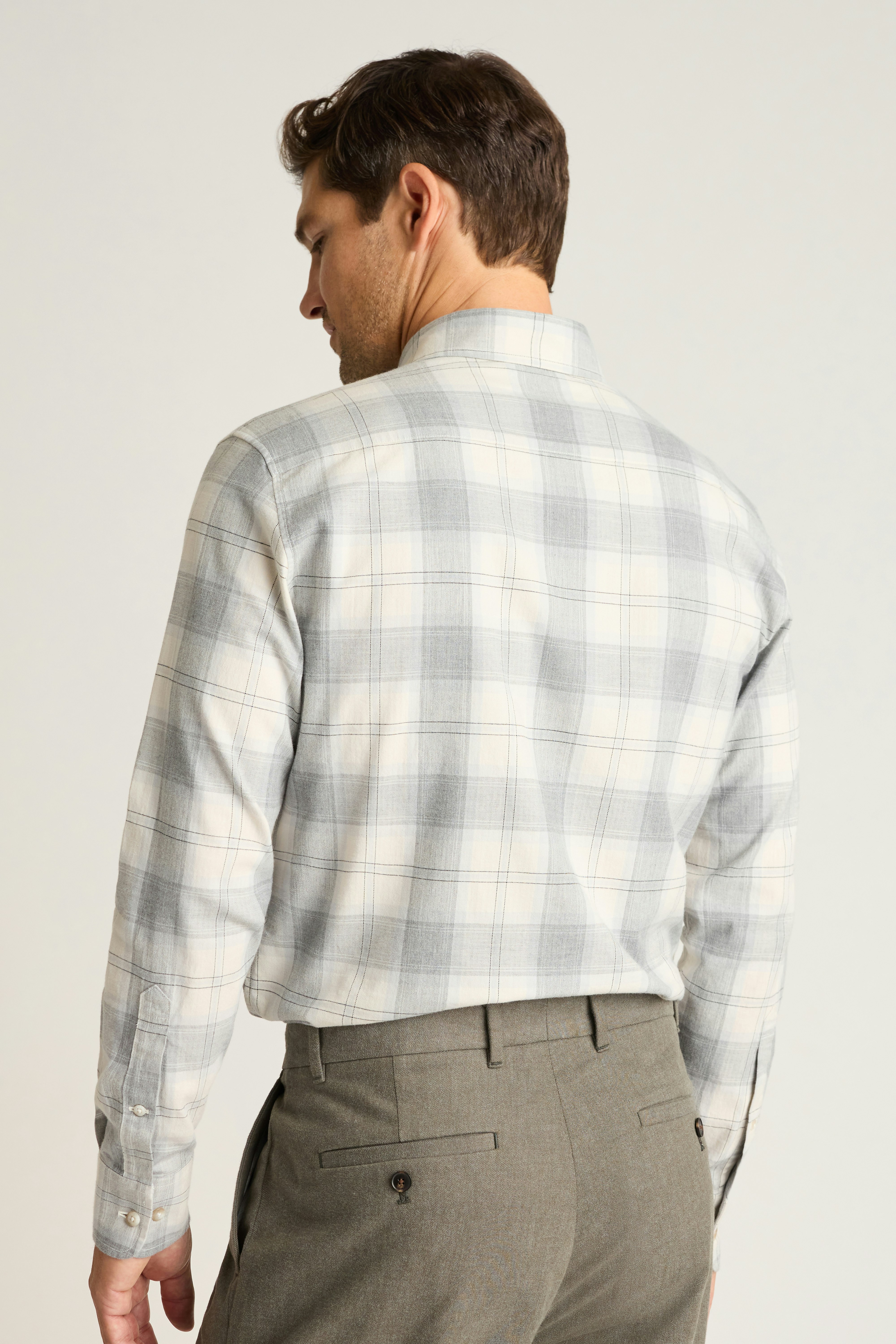 Everyday Lightweight Flannel Shirt ice grey plaid