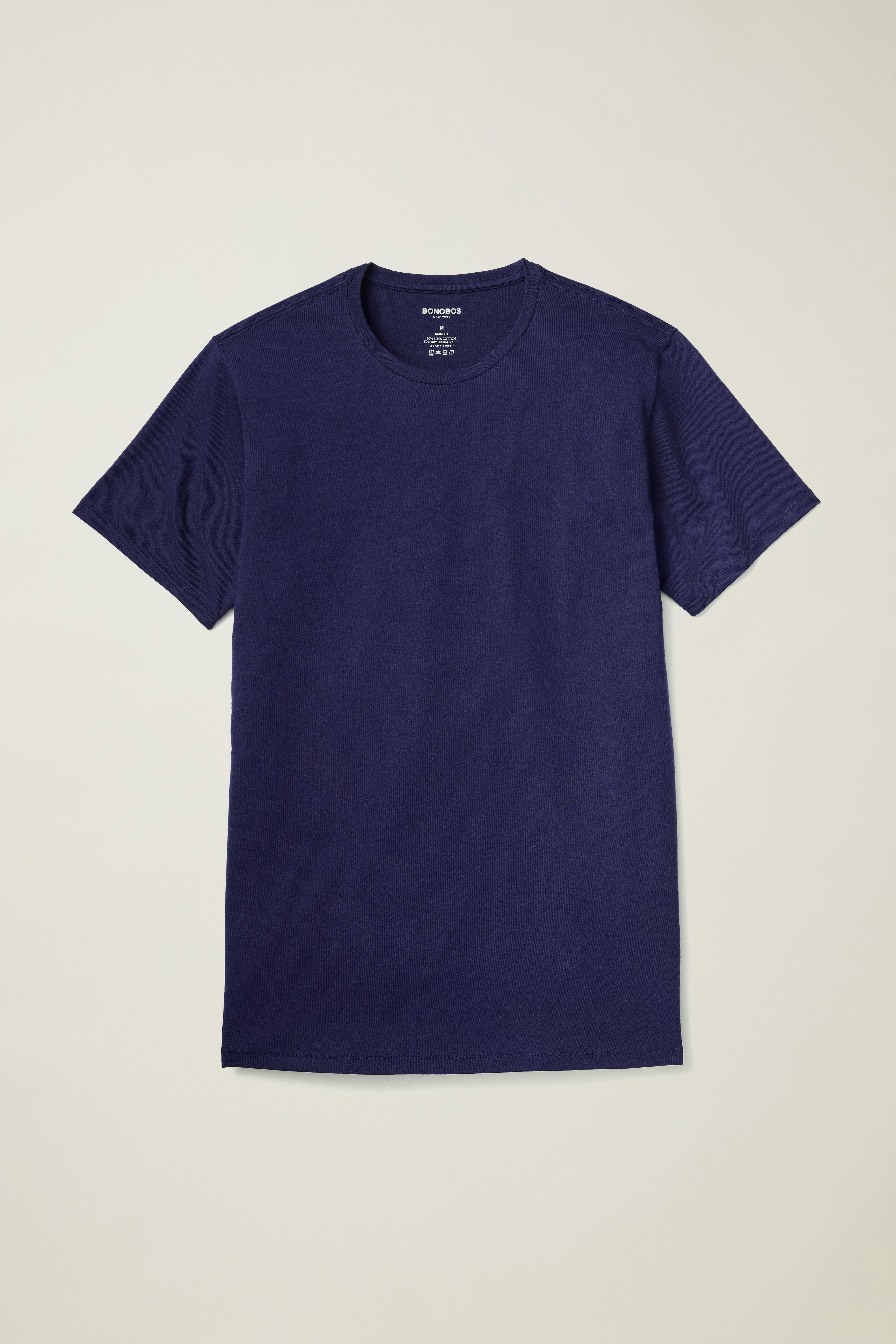 Pima Performance Tee bright navy blue