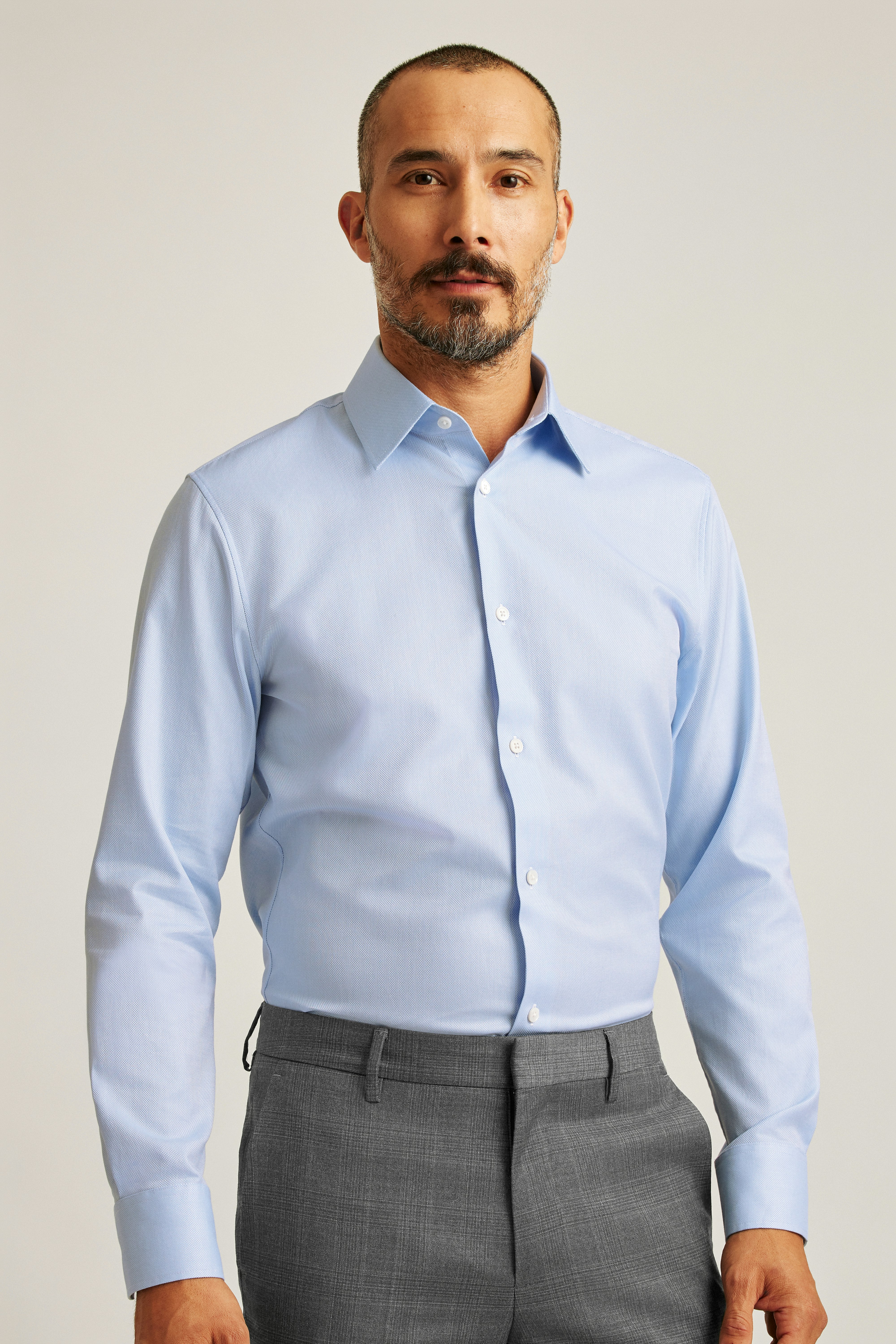 Jetsetter Premium Dress Shirt blue dobby