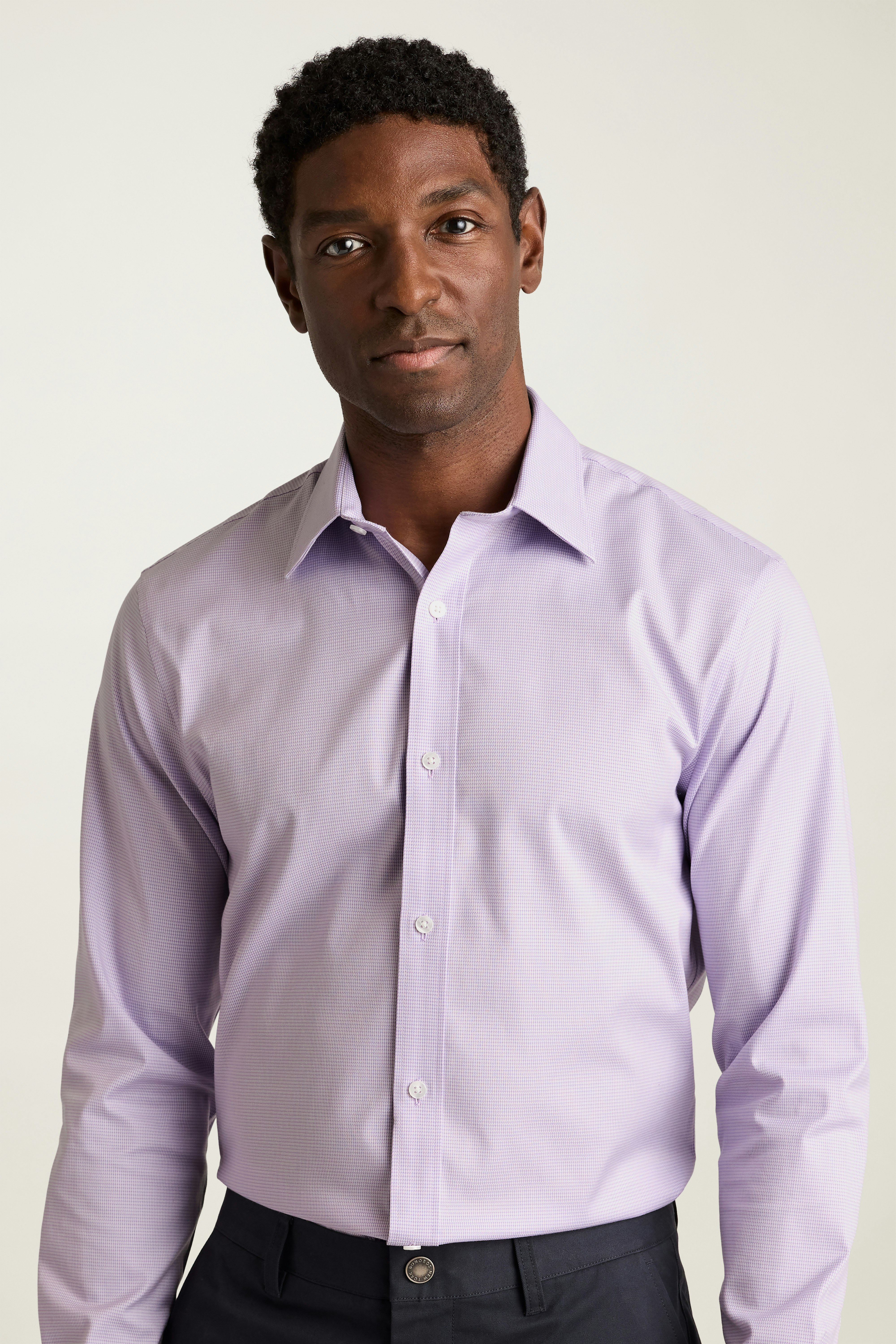 Weekday Warrior Dress Shirt lavender micro houndstooth