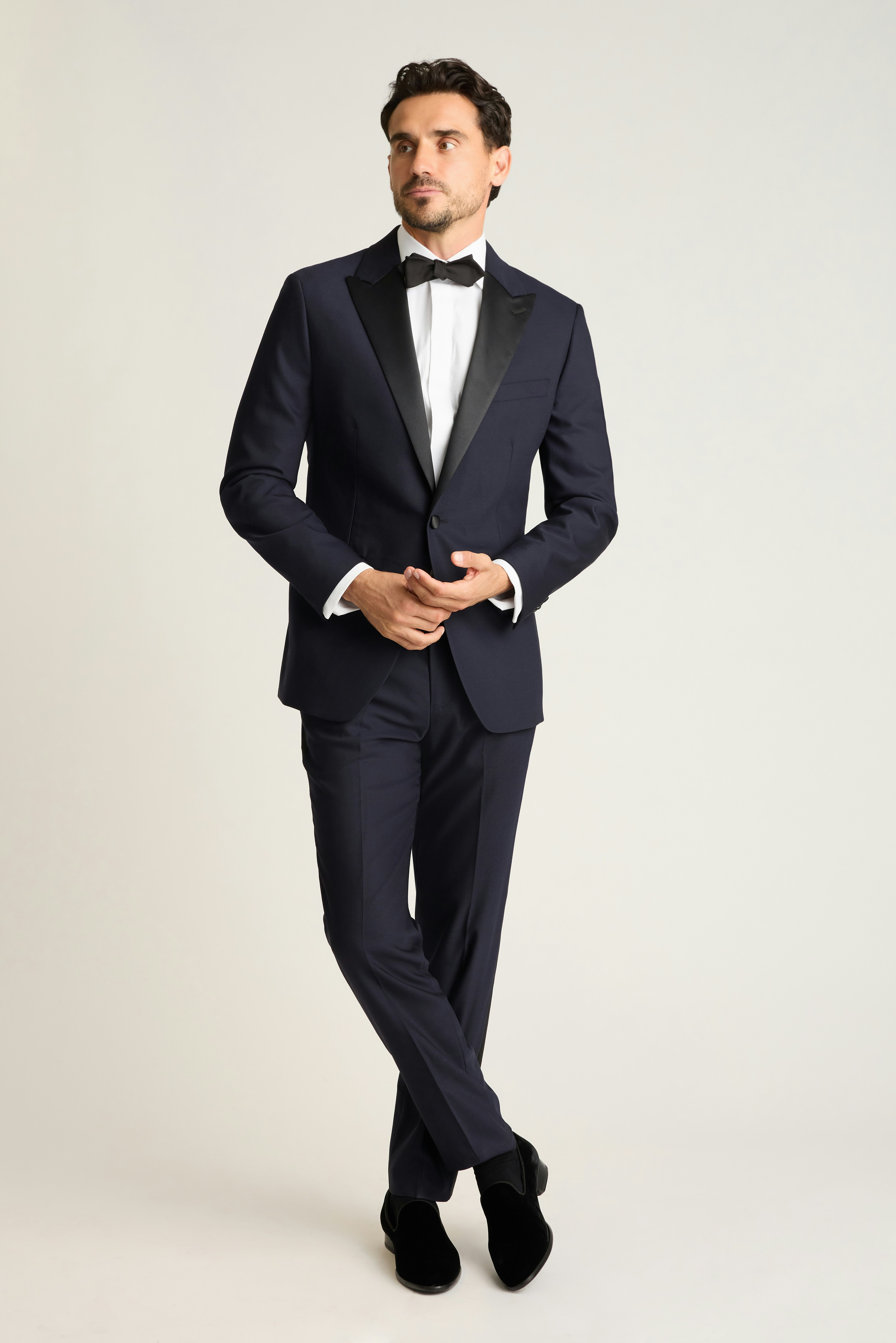 Empire Stretch Tuxedo Shirt white