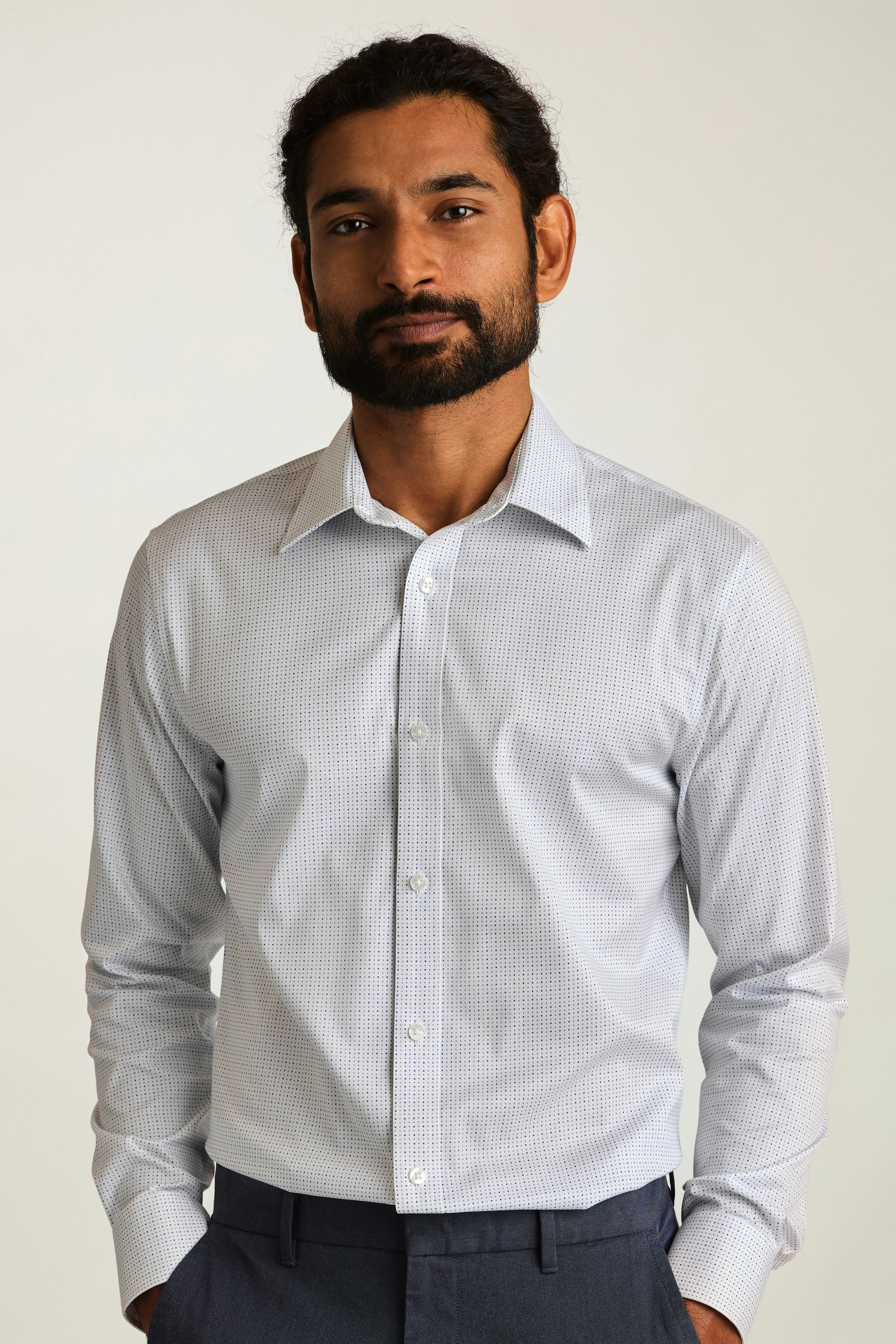 Weekday Warrior Dress Shirt multi blue dimitri dot