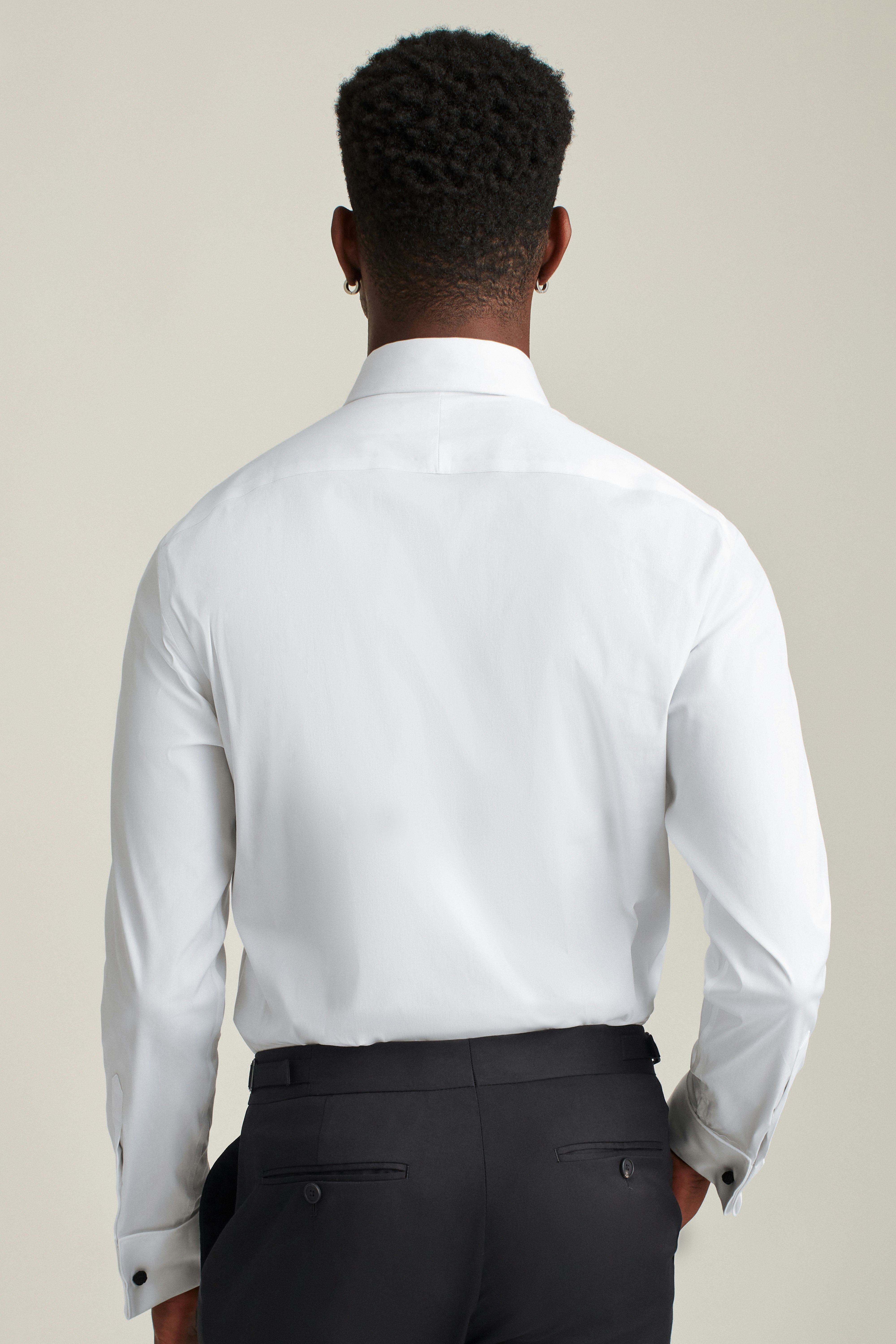 Empire Stretch Tuxedo Shirt white with studs
