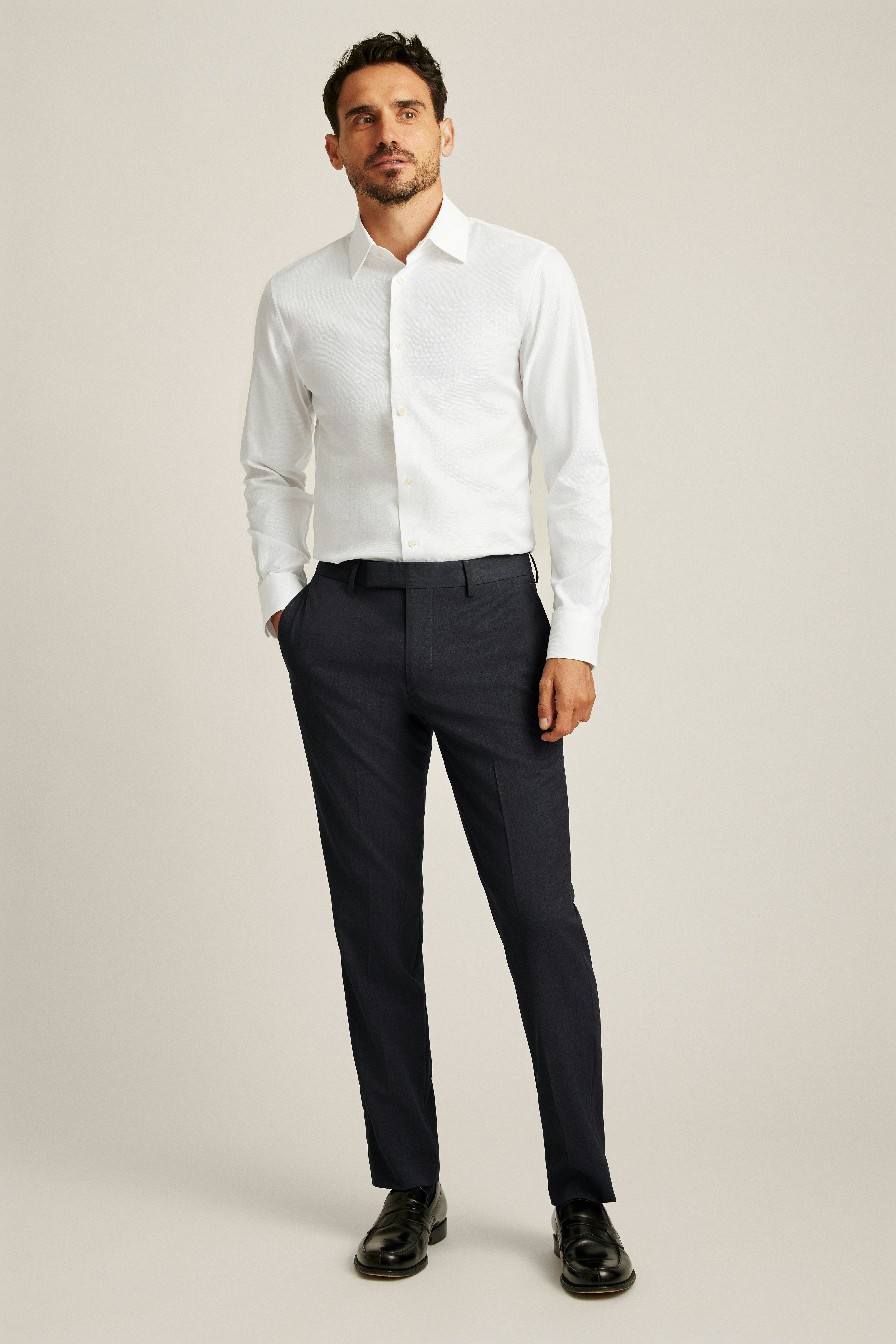 Jetsetter Premium Dress Shirt white dobby