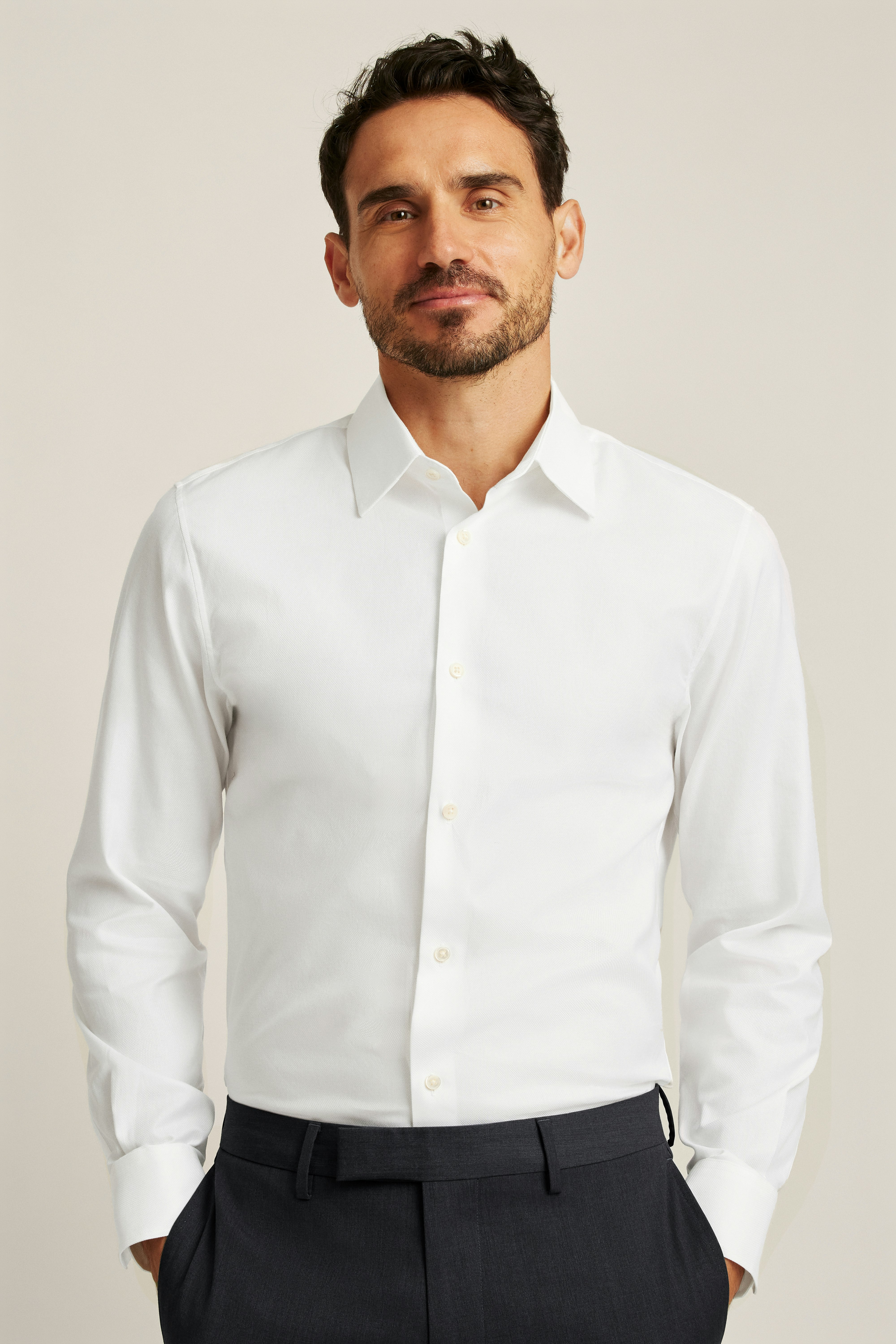 Jetsetter Premium Dress Shirt white dobby