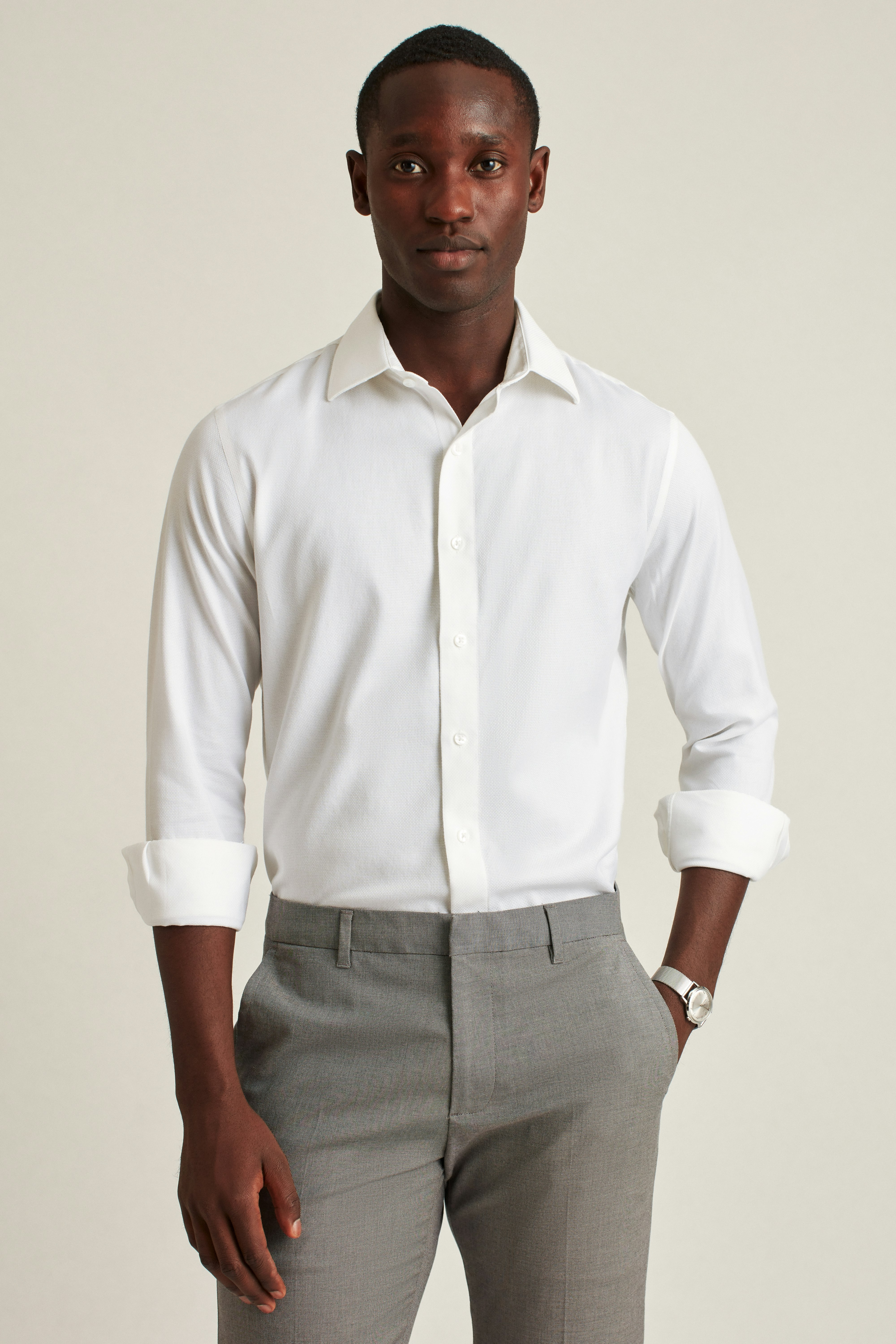The Desk To Dinner Shirt white texture