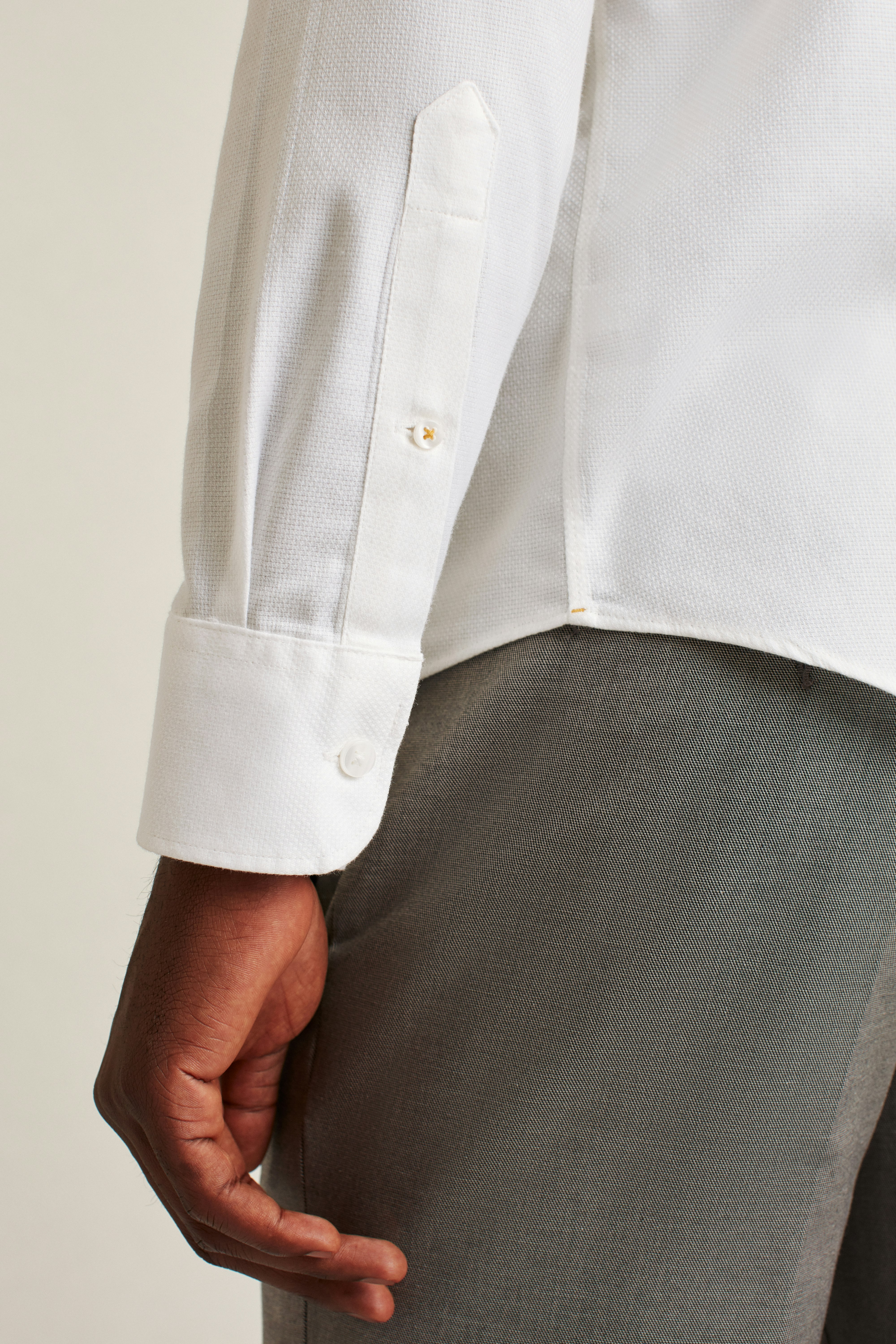 The Desk To Dinner Shirt white texture