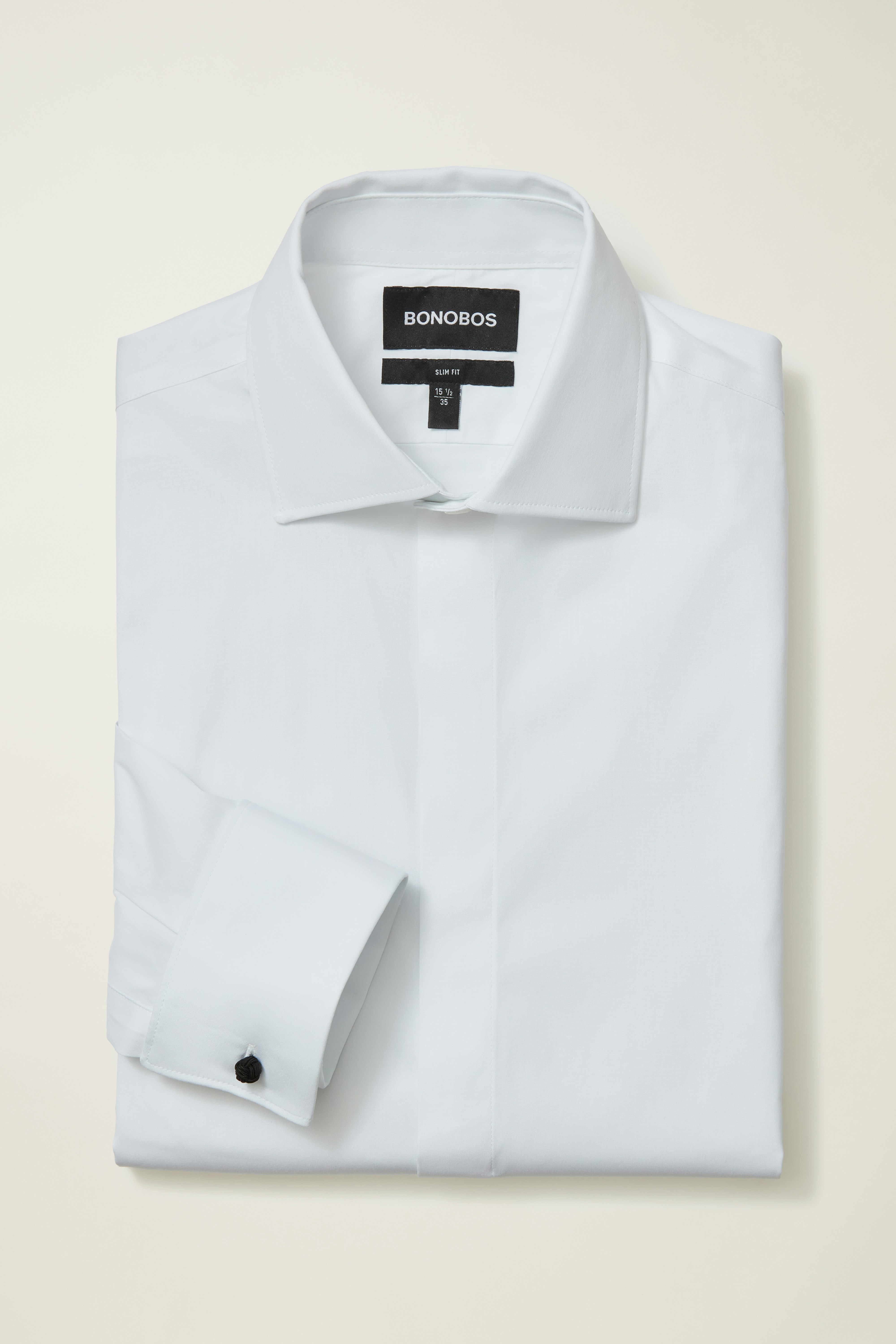 Empire Stretch Tuxedo Shirt - Athletic Fit white