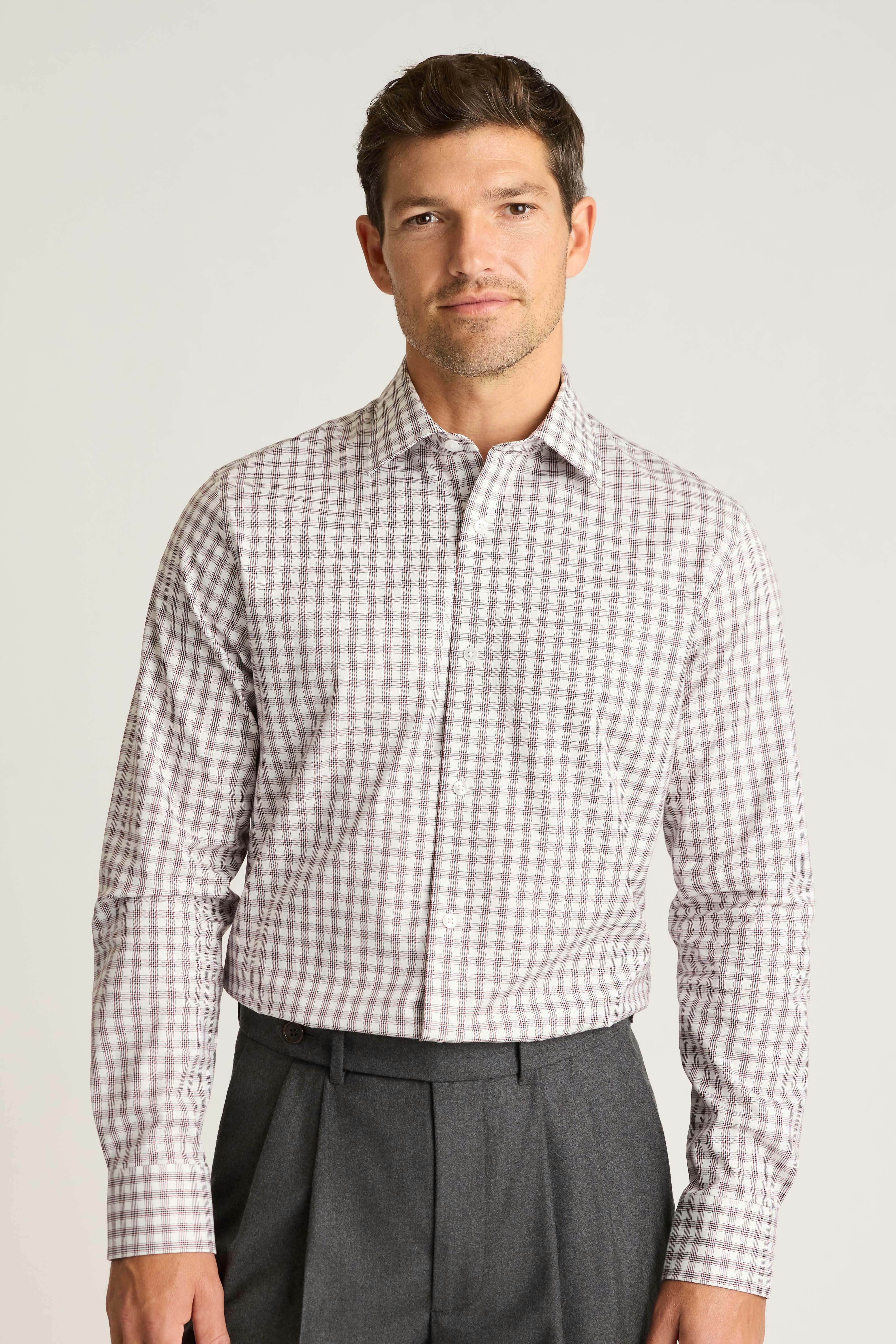 Weekday Warrior Dress Shirt red navy haller check