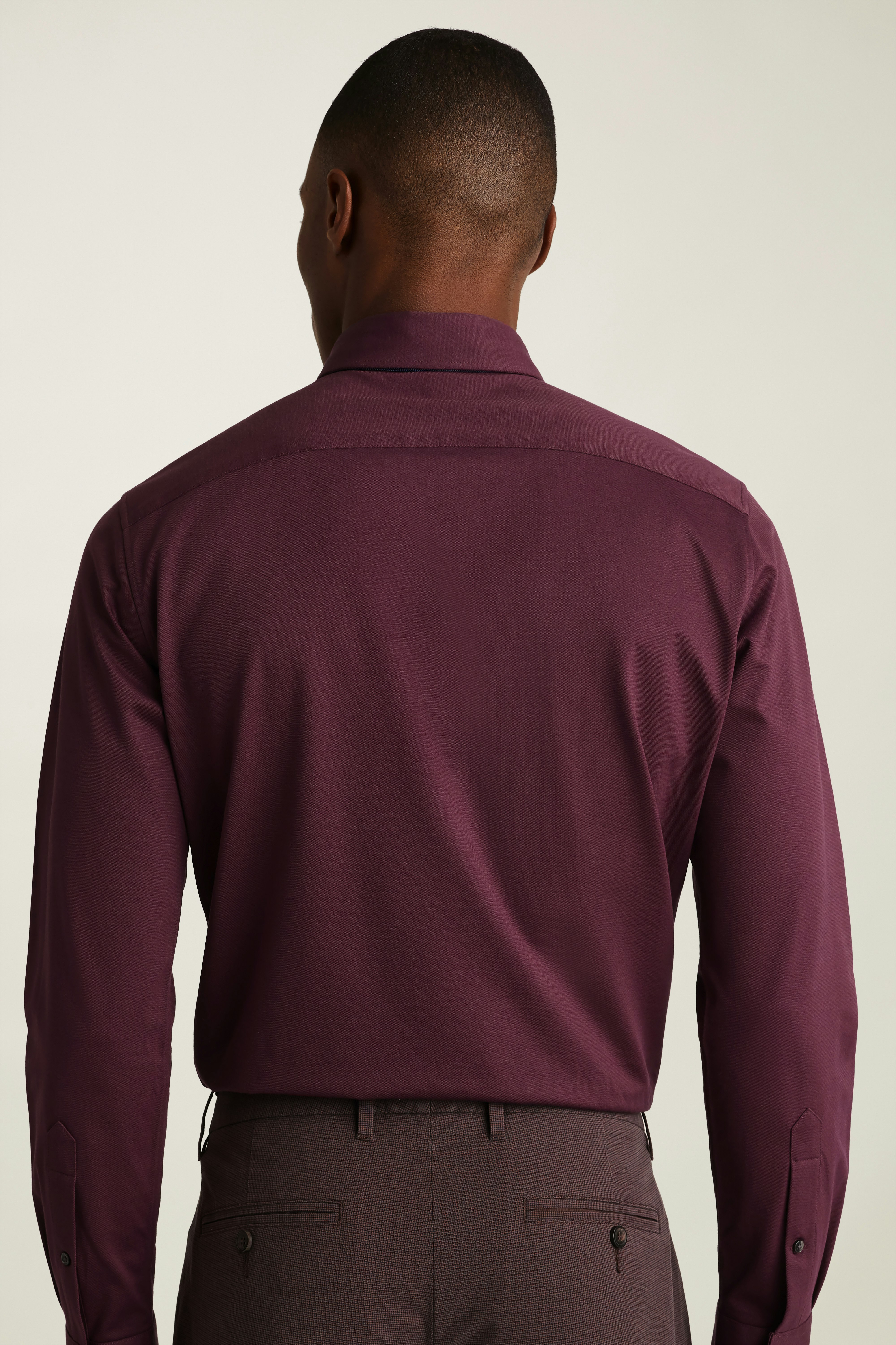 Tech Pique Button Down Shirt burgundy 3 Tech Pique Button Down Shirt burgundy