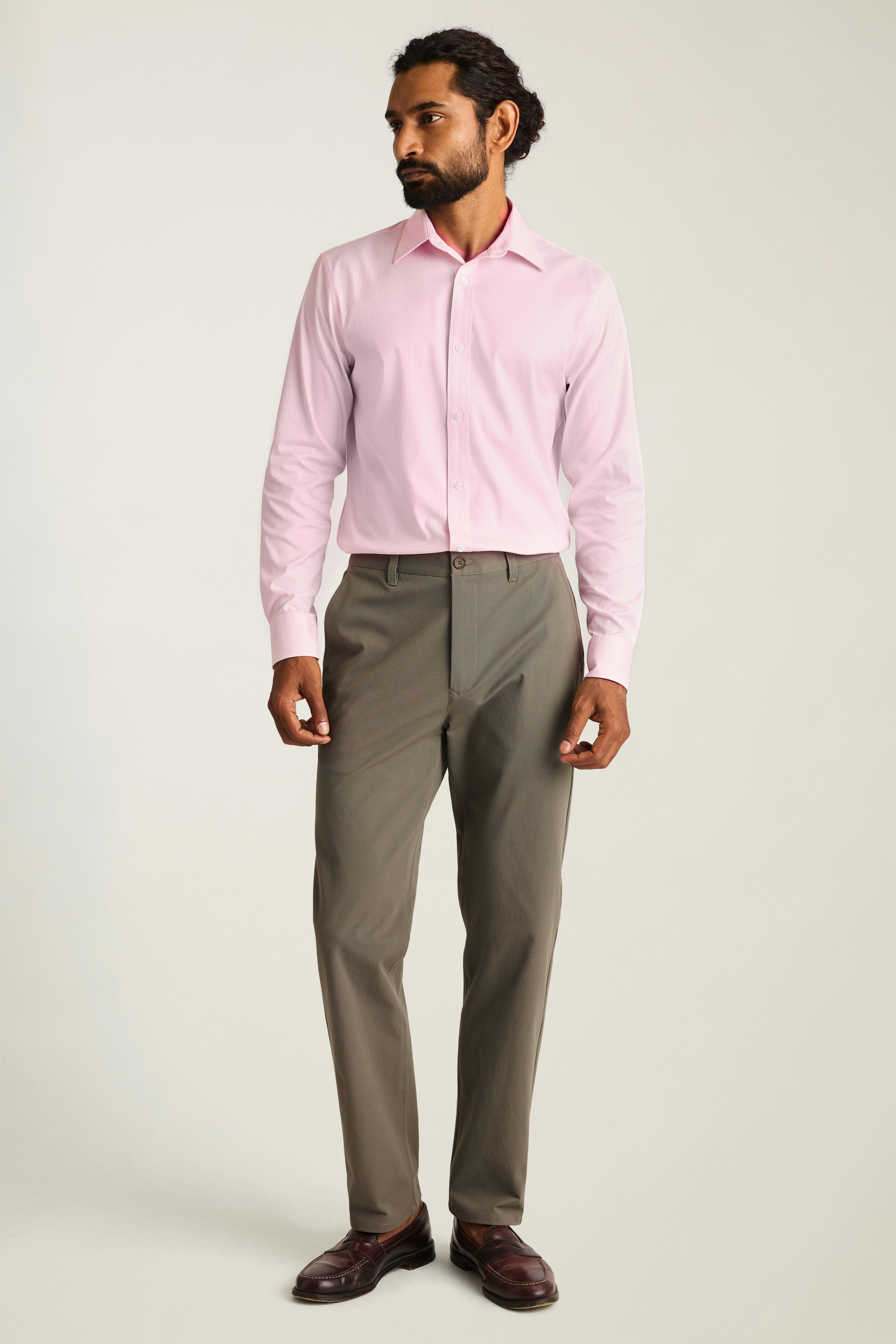 Weekday Warrior Dress Shirt pink melville stripe