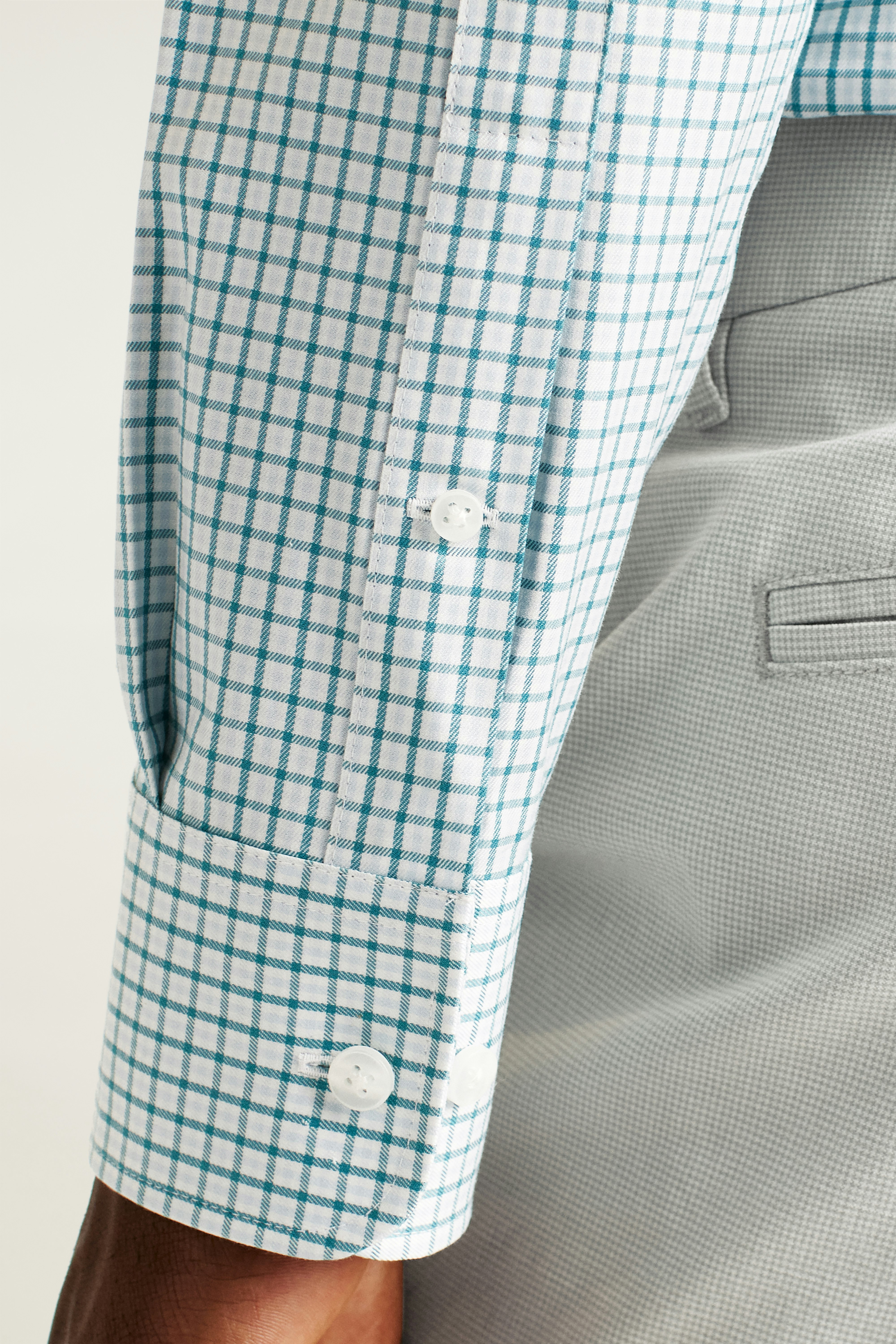 Weekday Warrior Dress Shirt dusty teal birch tattersal