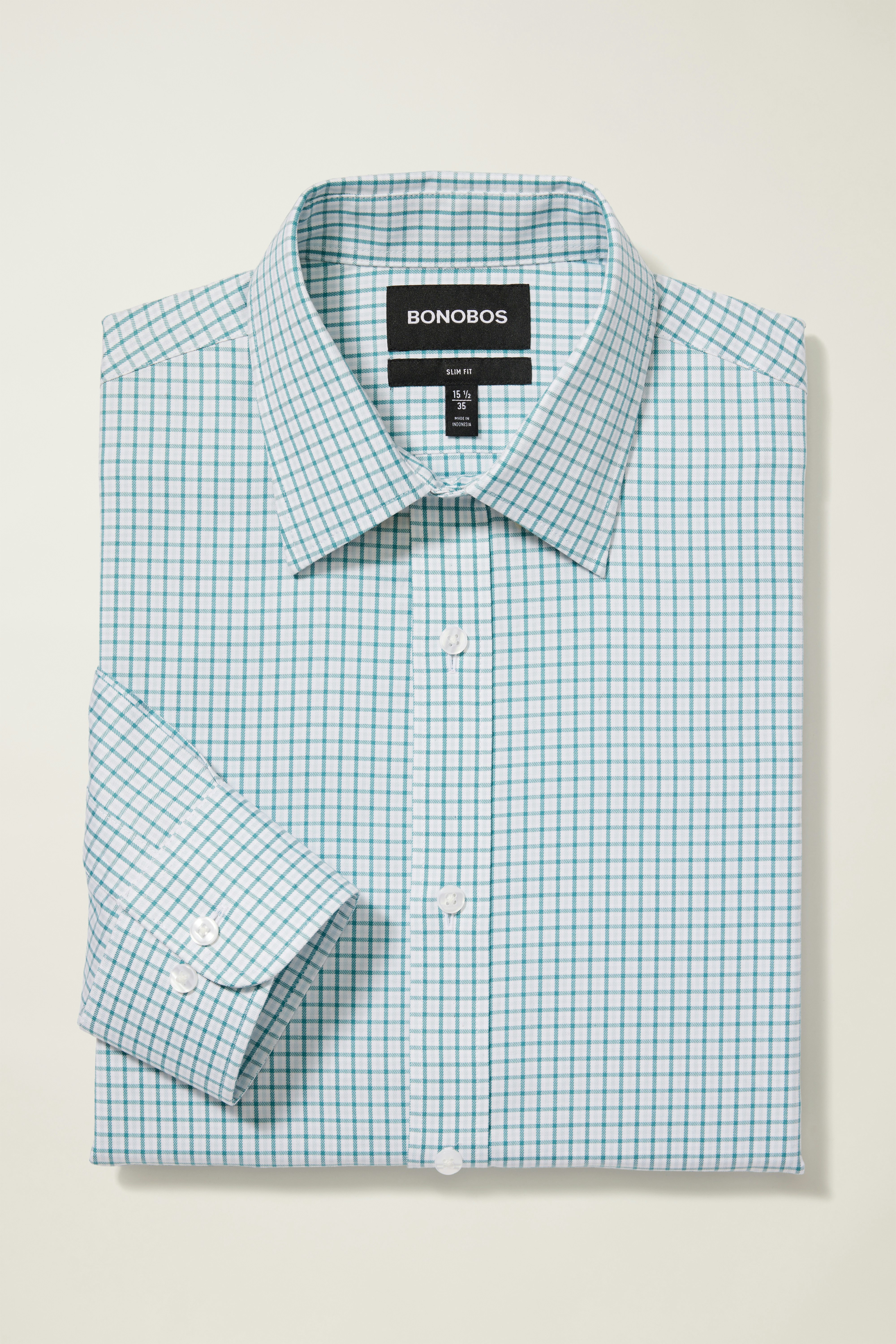 Weekday Warrior Dress Shirt dusty teal birch tattersal