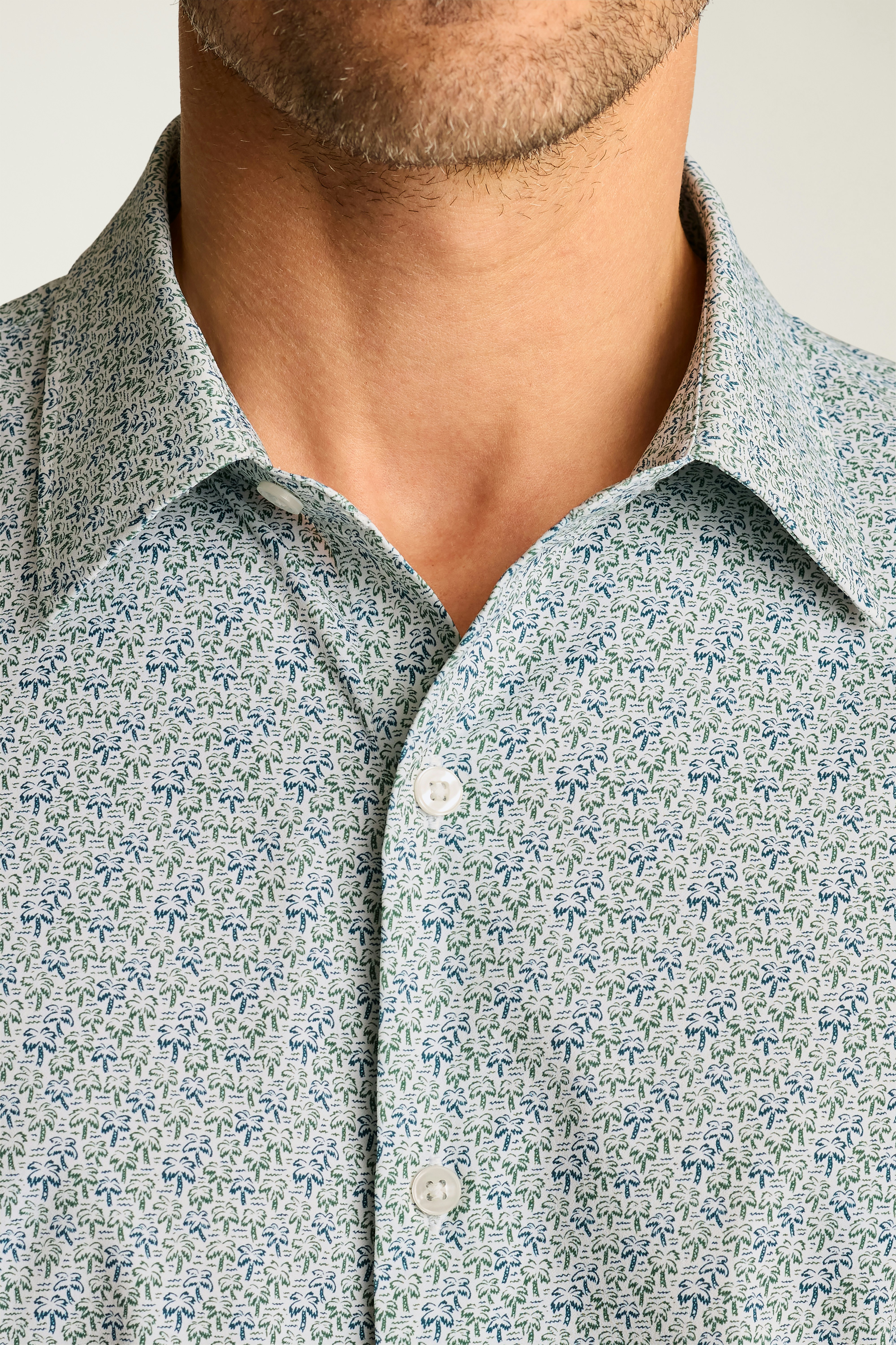 Tech Short Sleeve Shirt multi micro palms