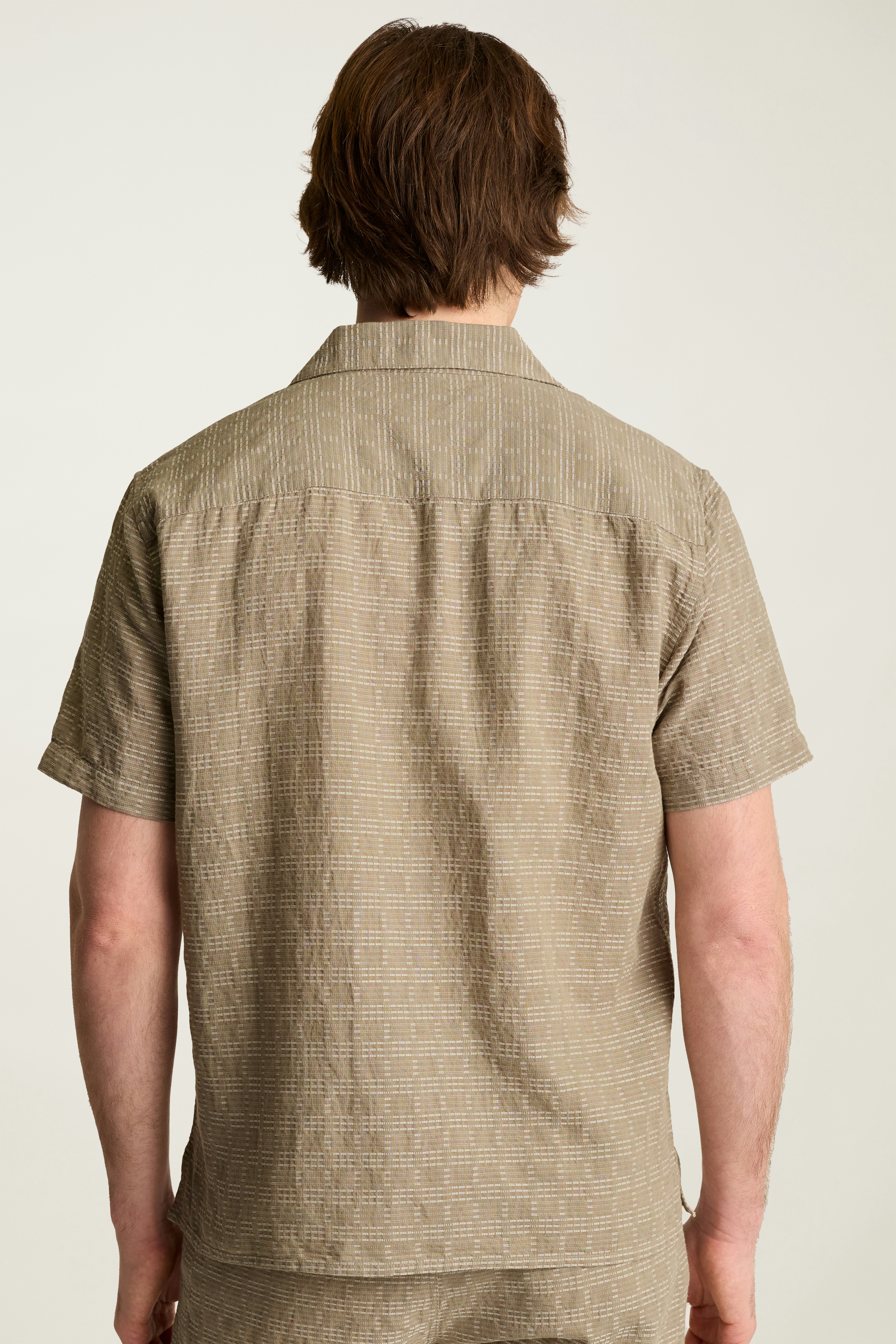 Riviera Cabana Shirt sand texture stripe