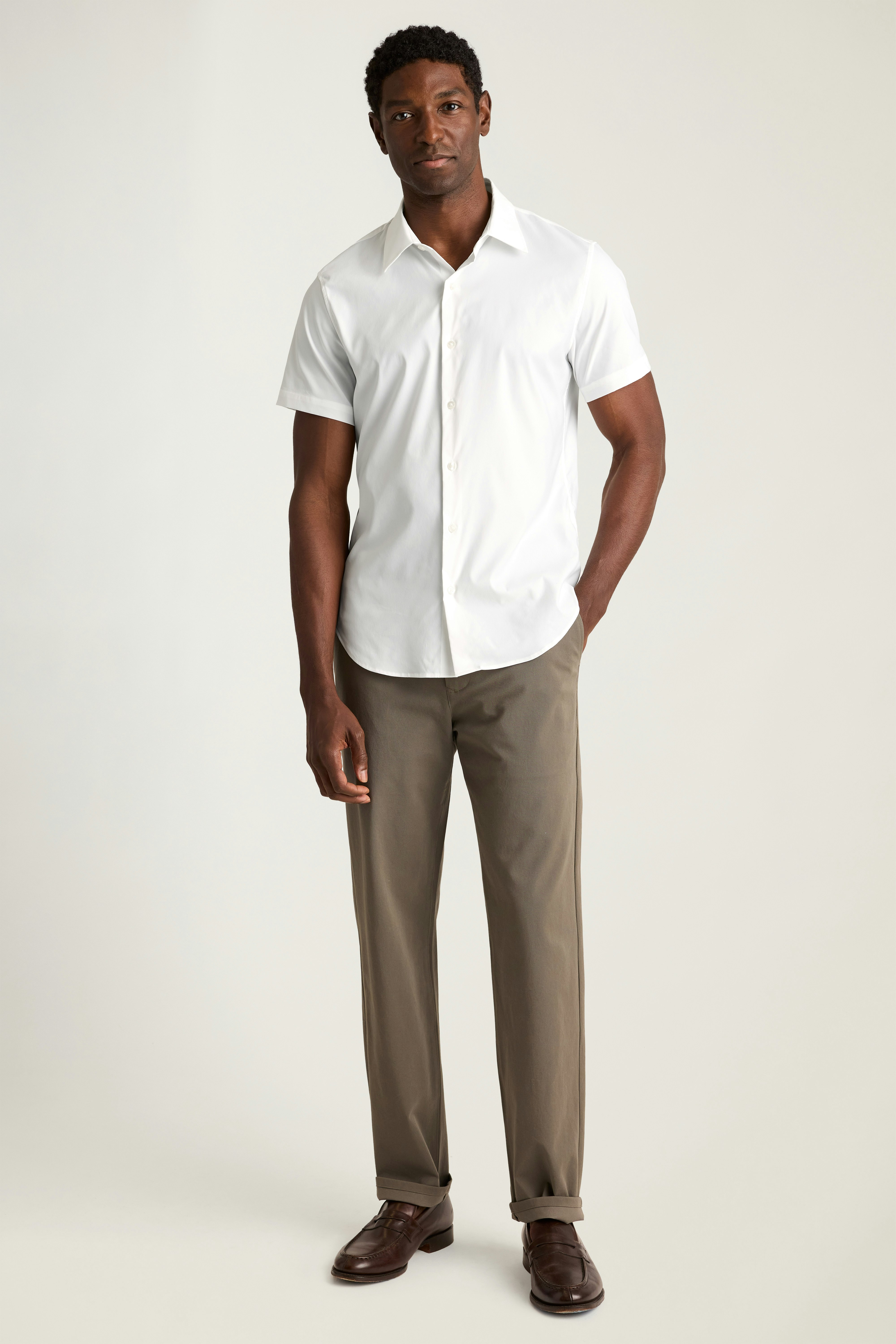 Tech Short Sleeve Shirt white