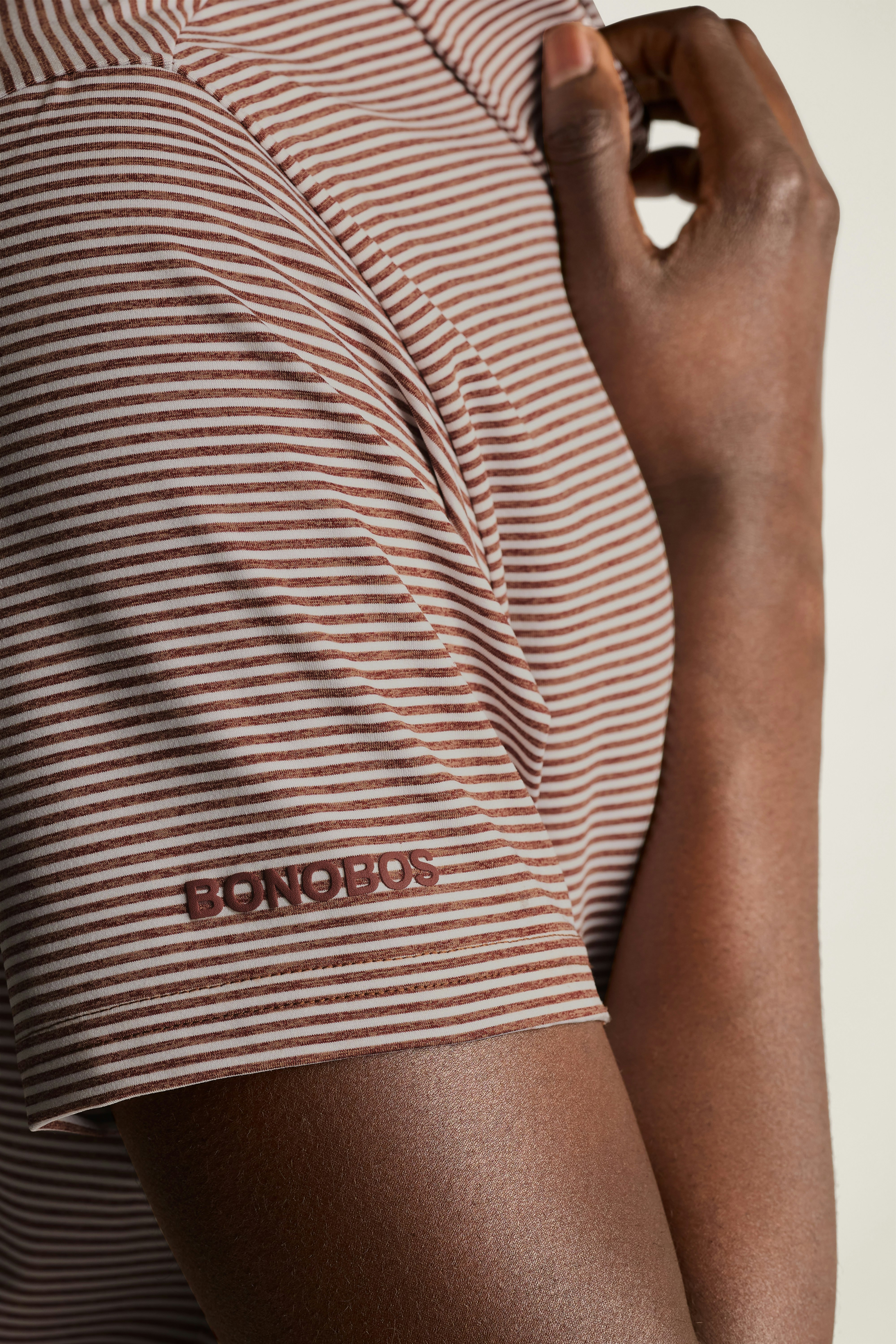 Performance Golf Polo rust stripe