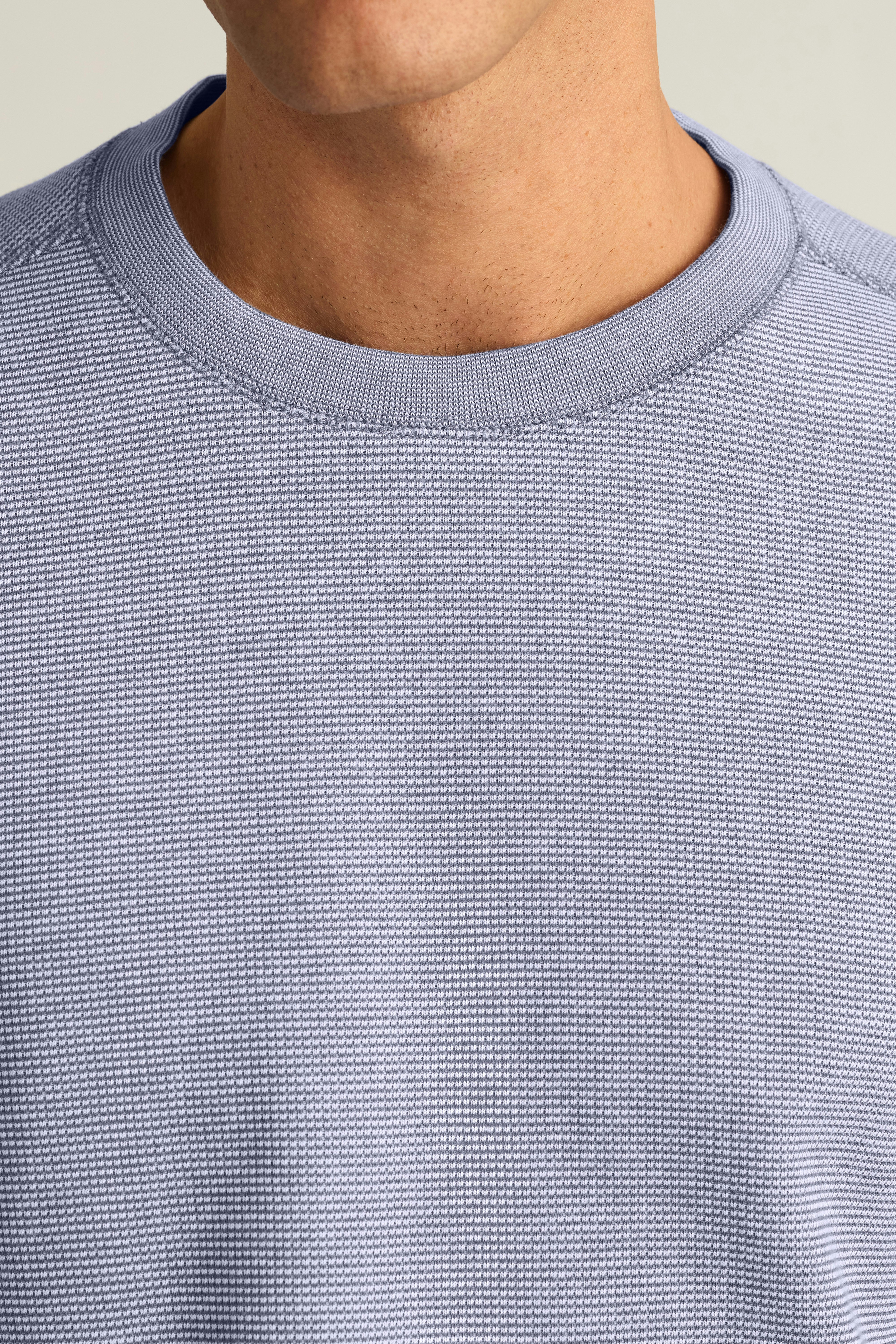 Waffle Crew navy blue feeder stripe