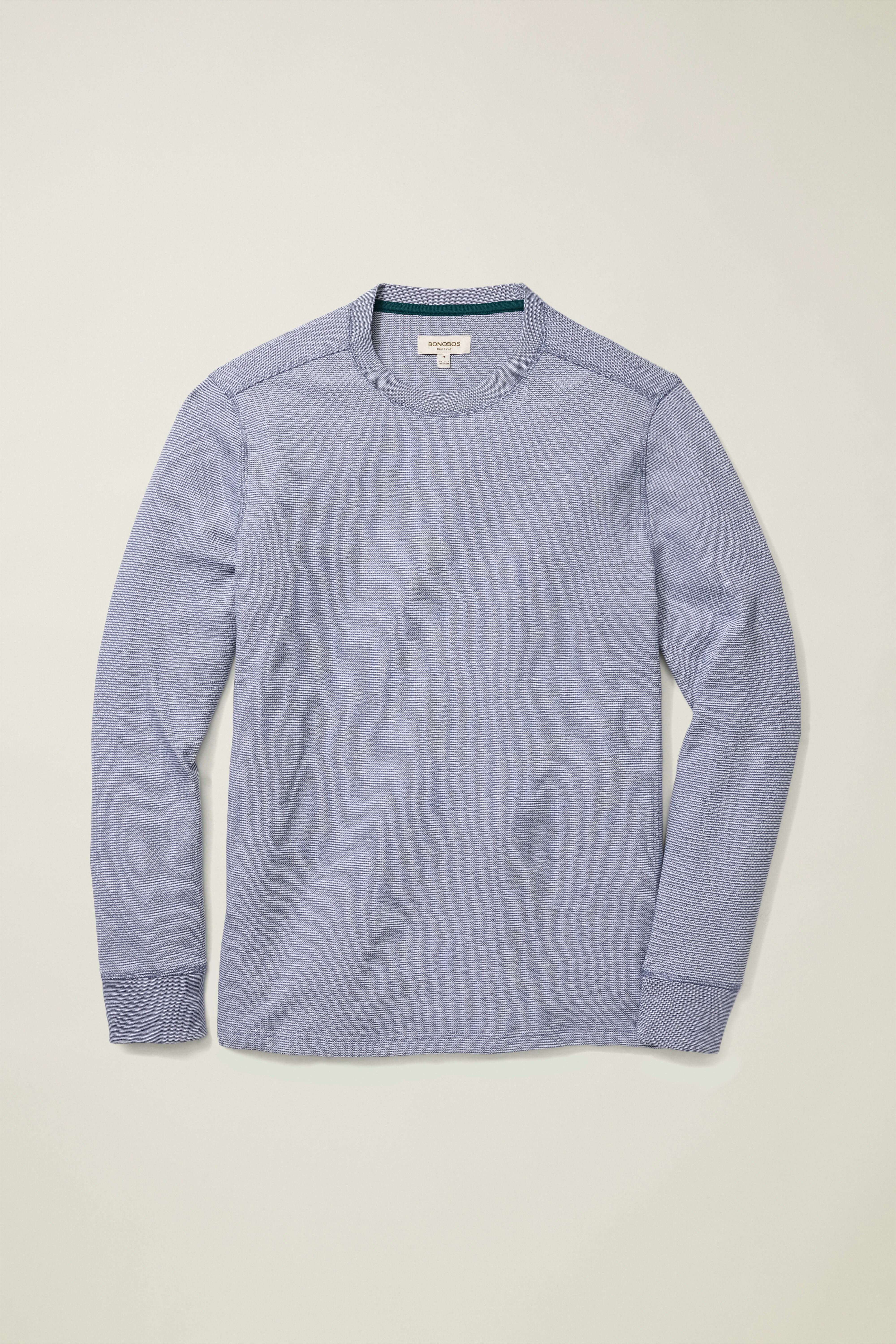 Waffle Crew navy blue feeder stripe