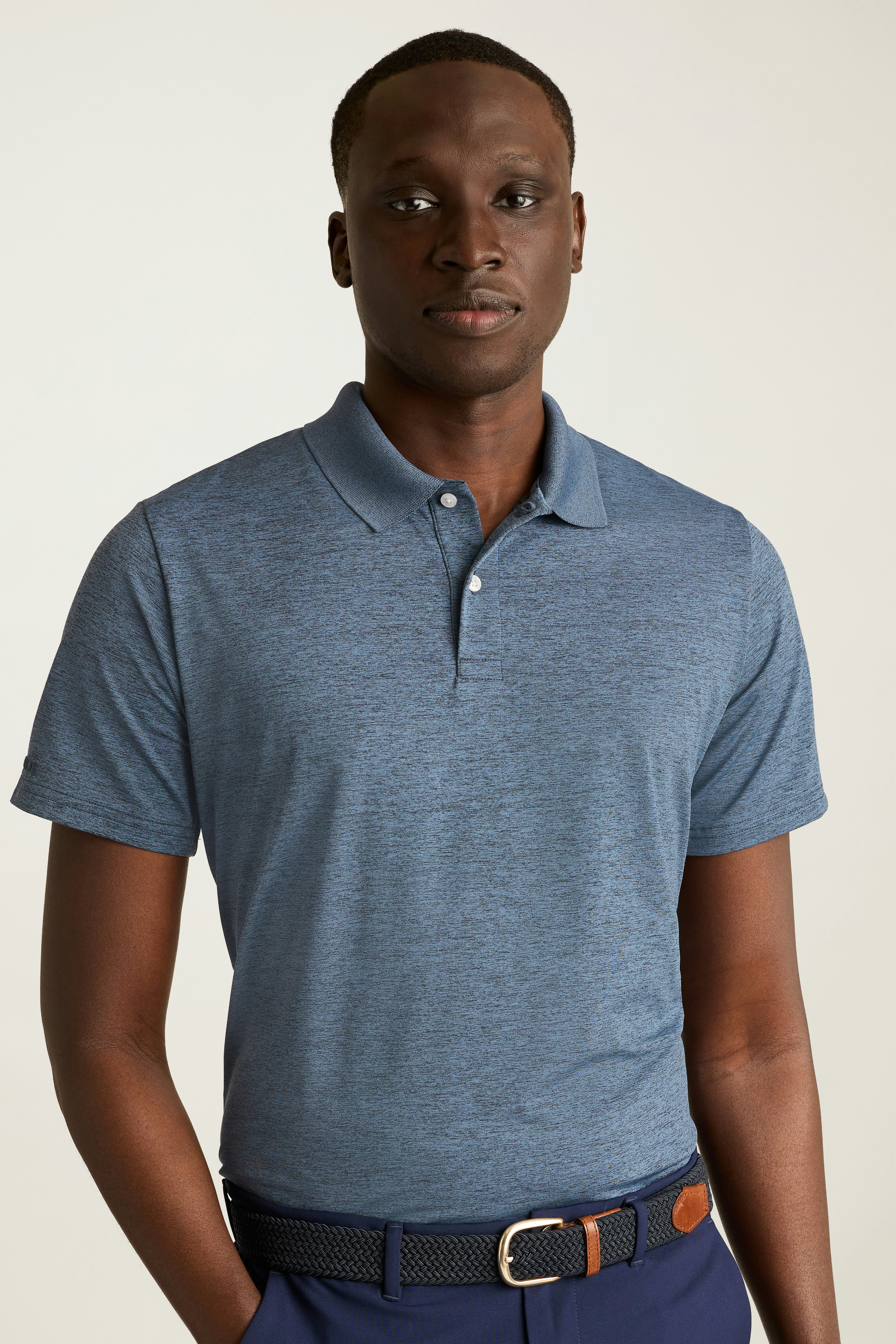 Performance Golf Polo heather denim blue