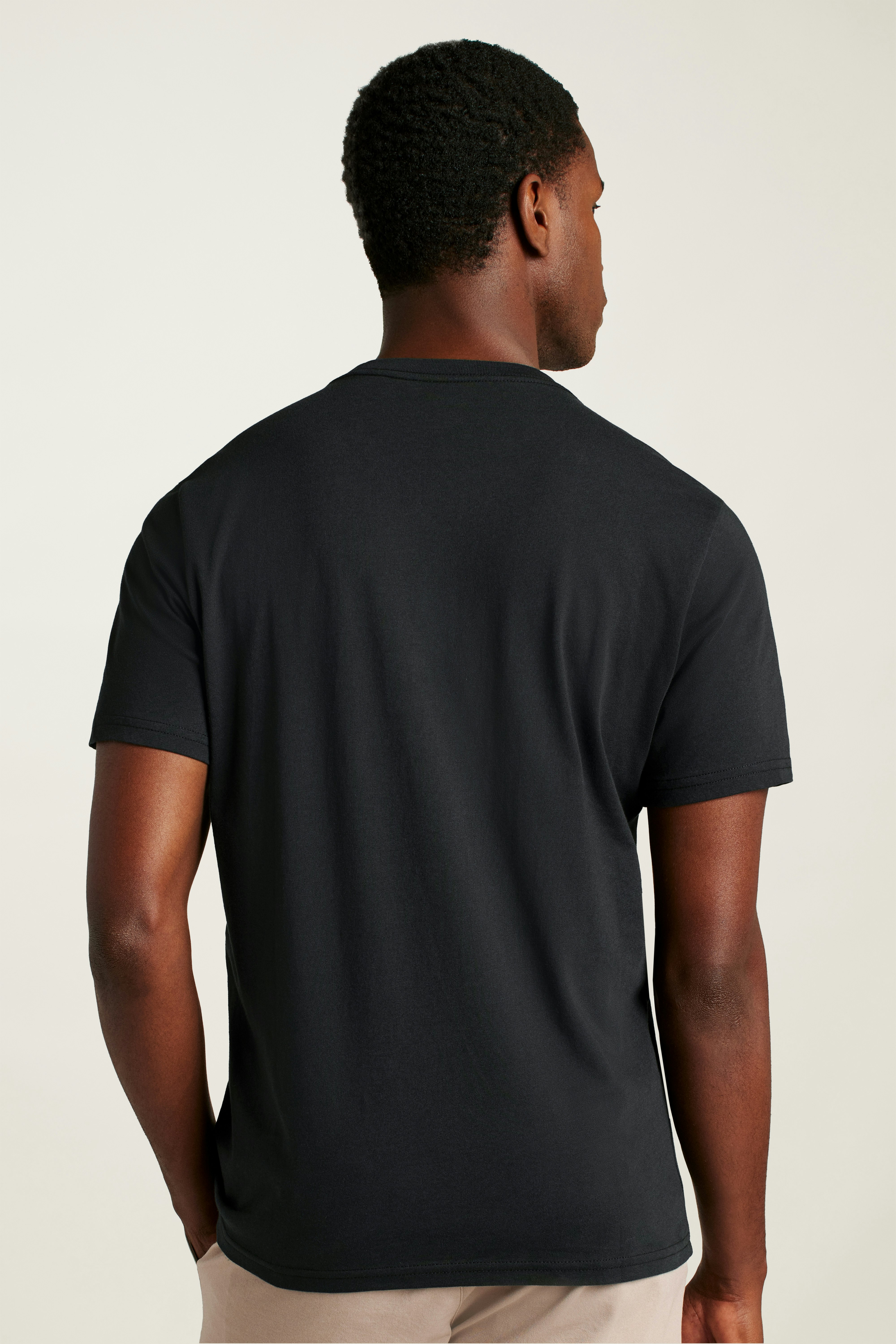 Forever Soft Cotton Pocket Tee black
