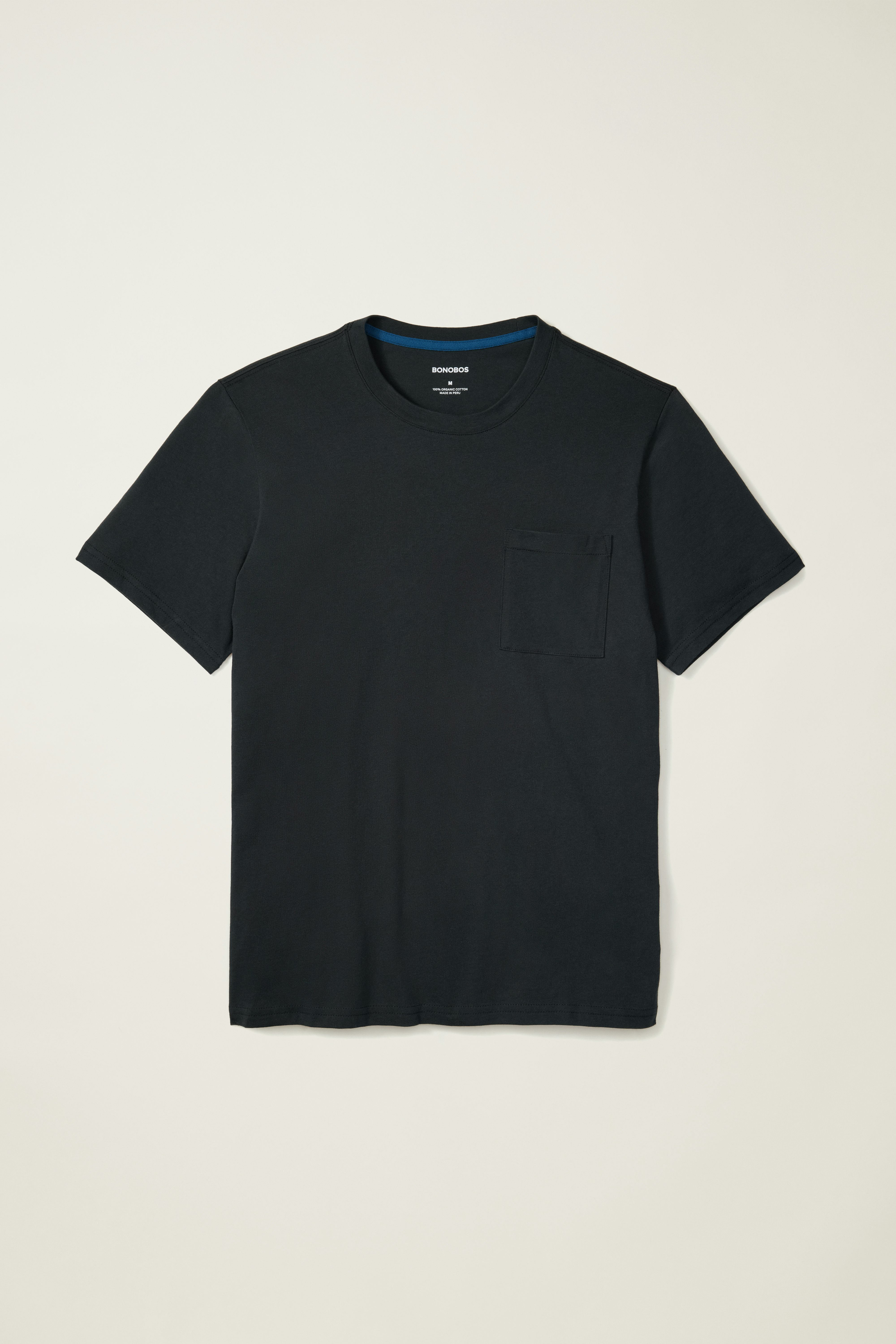 Forever Soft Cotton Pocket Tee black