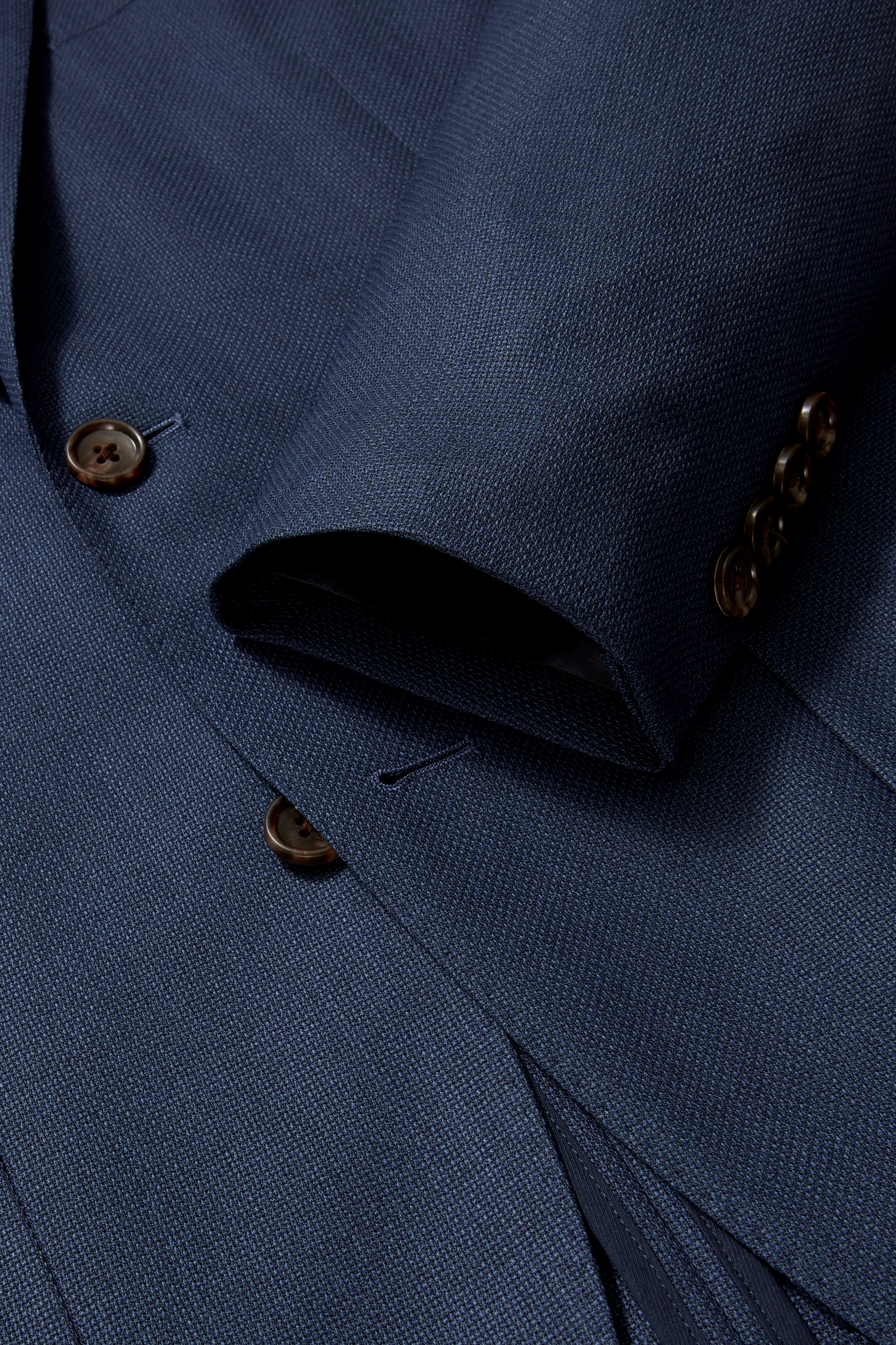 Jetsetter Unconstructed Italian Wool Blazer bright navy