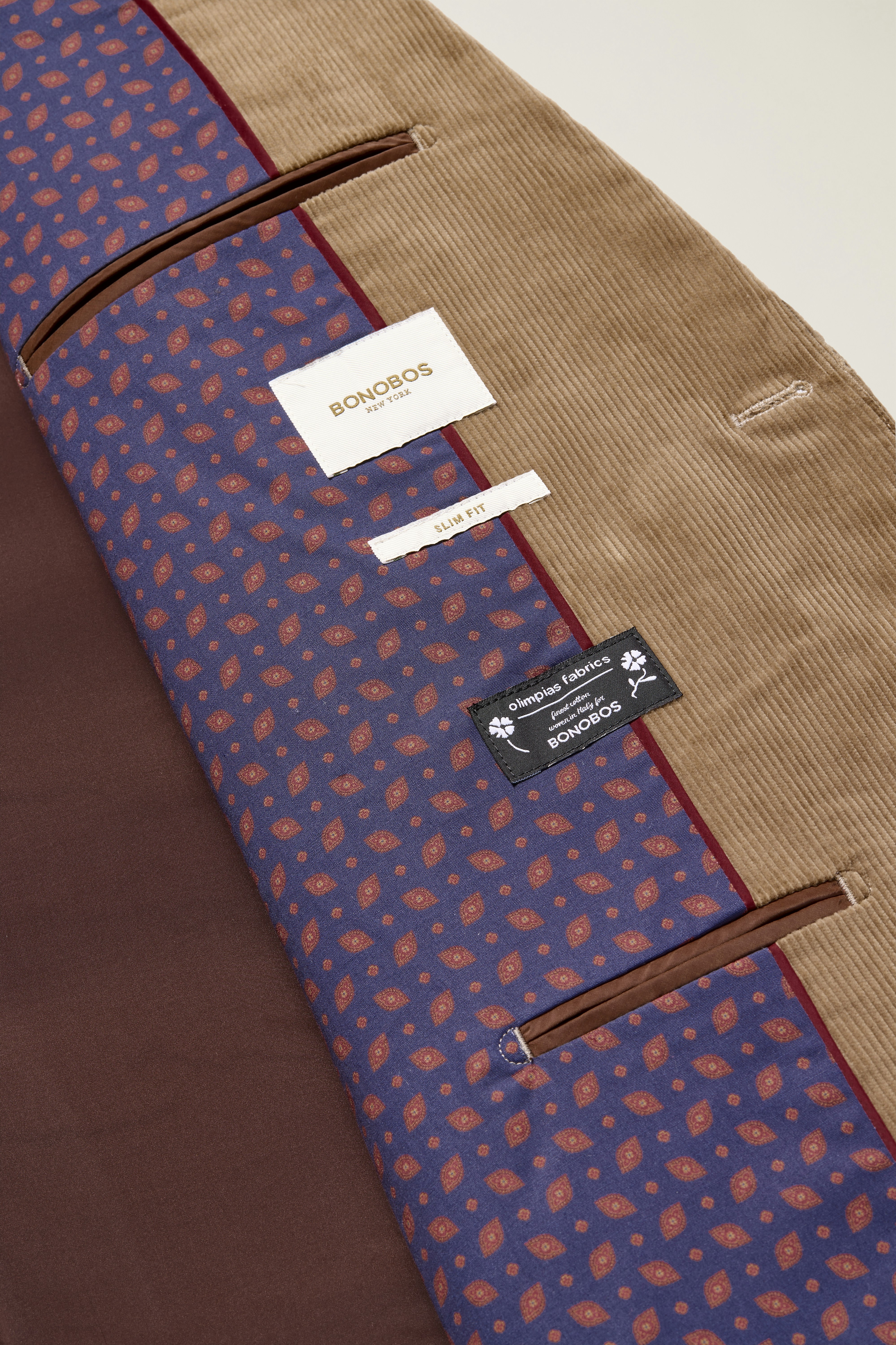 Jetsetter Italian Corduroy Blazer khaki