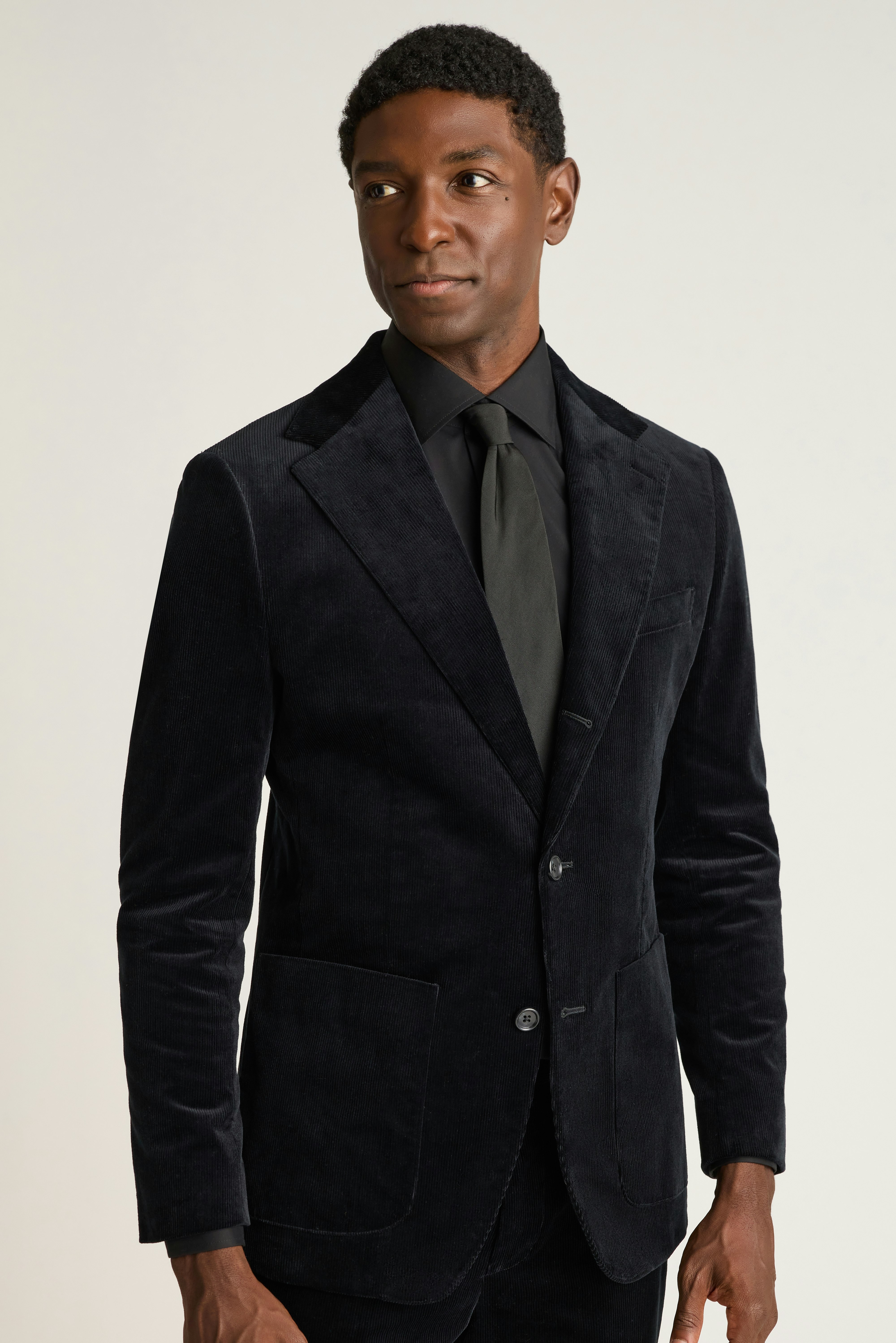 Jetsetter Italian Corduroy Blazer black