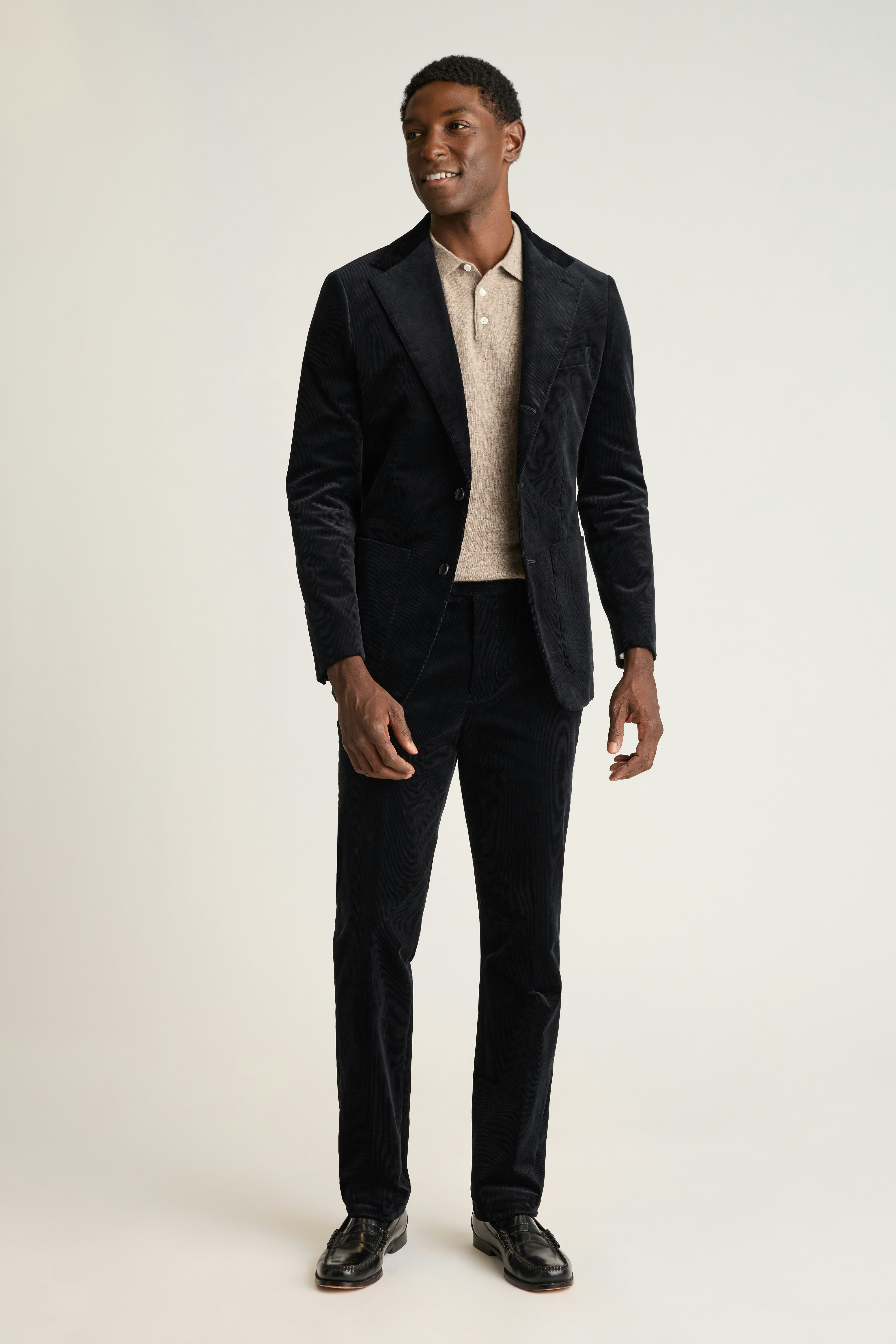 Jetsetter Italian Corduroy Blazer black