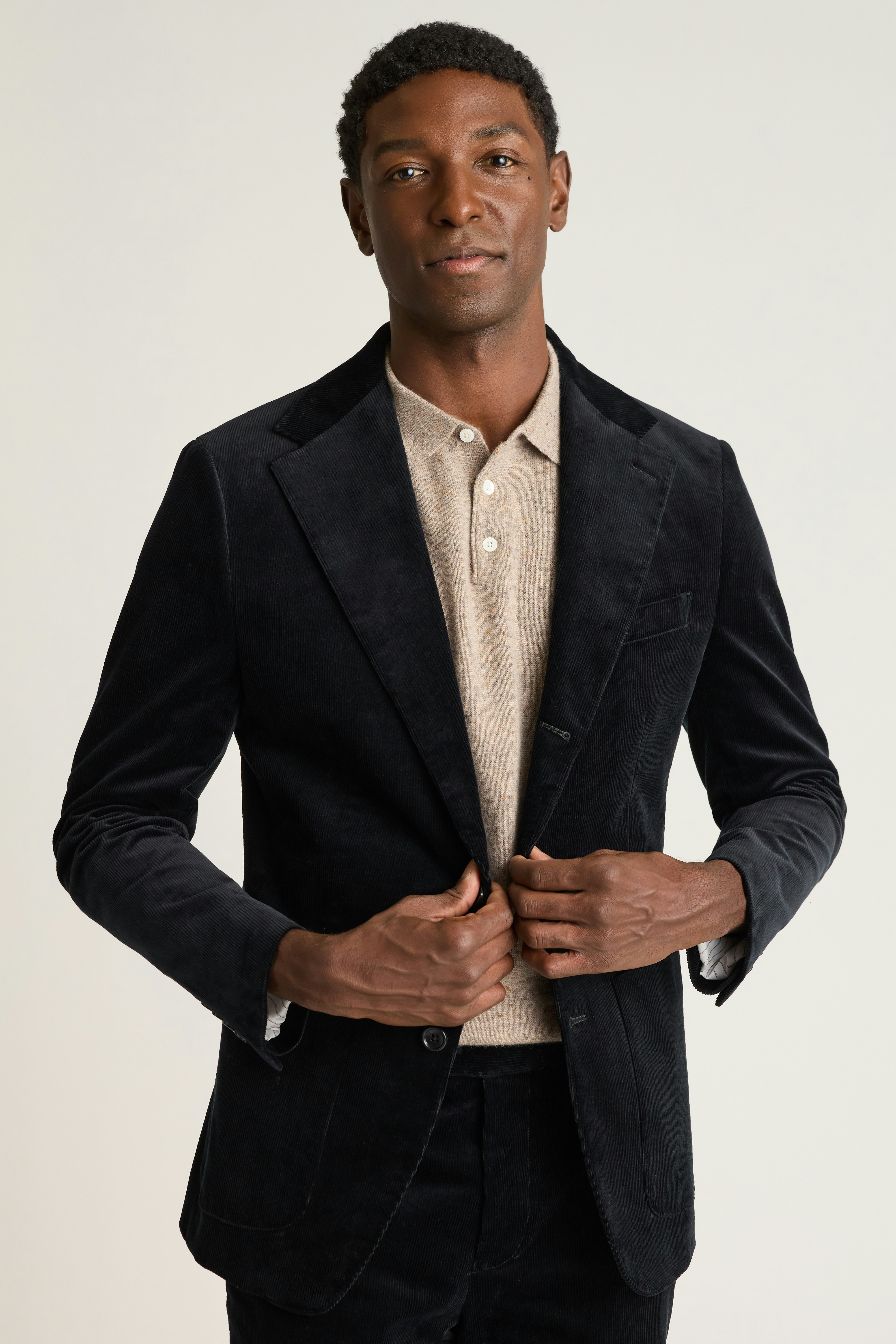 Jetsetter Italian Corduroy Blazer black