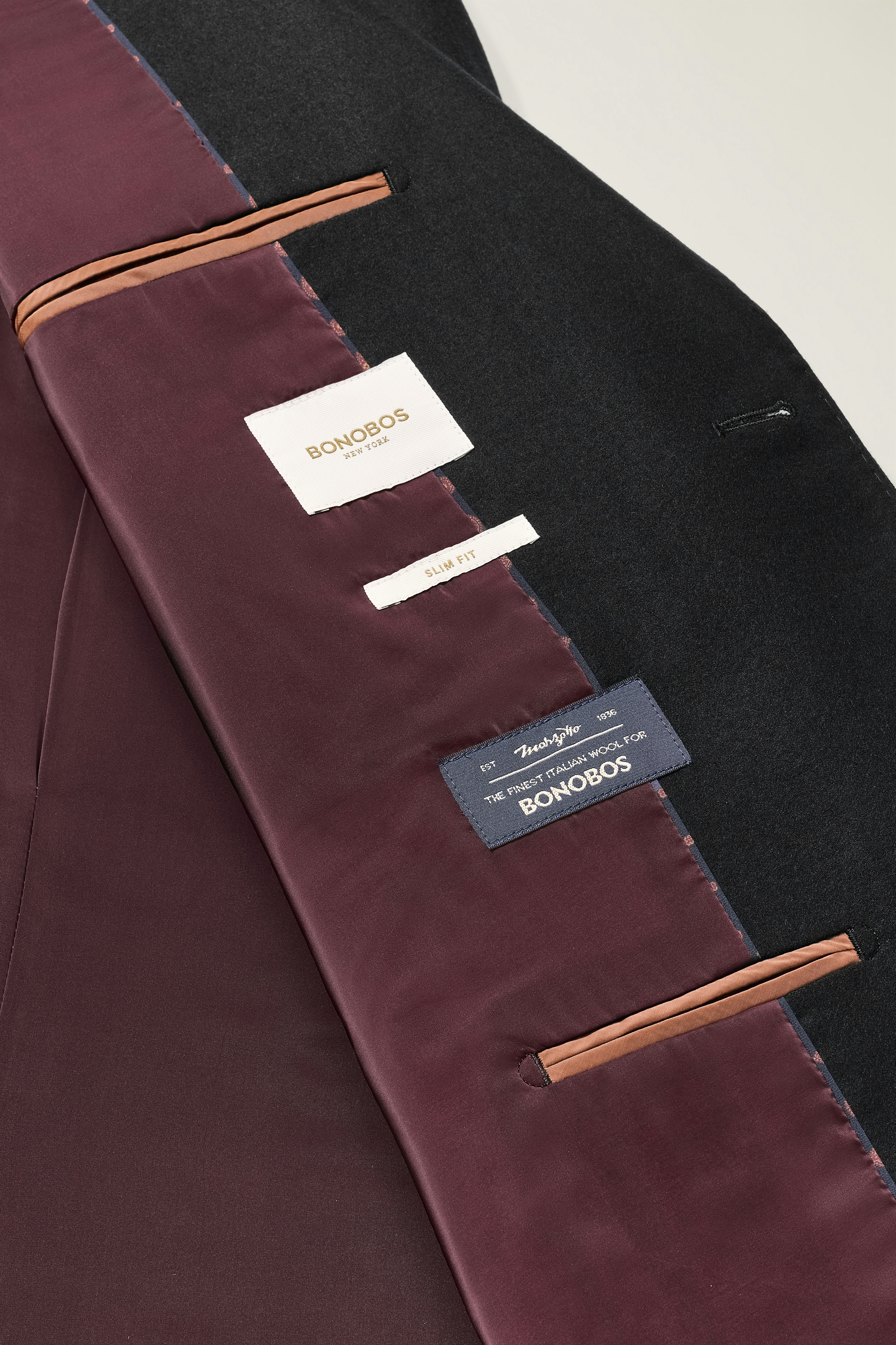 Jetsetter Italian Brushed Wool Blazer black