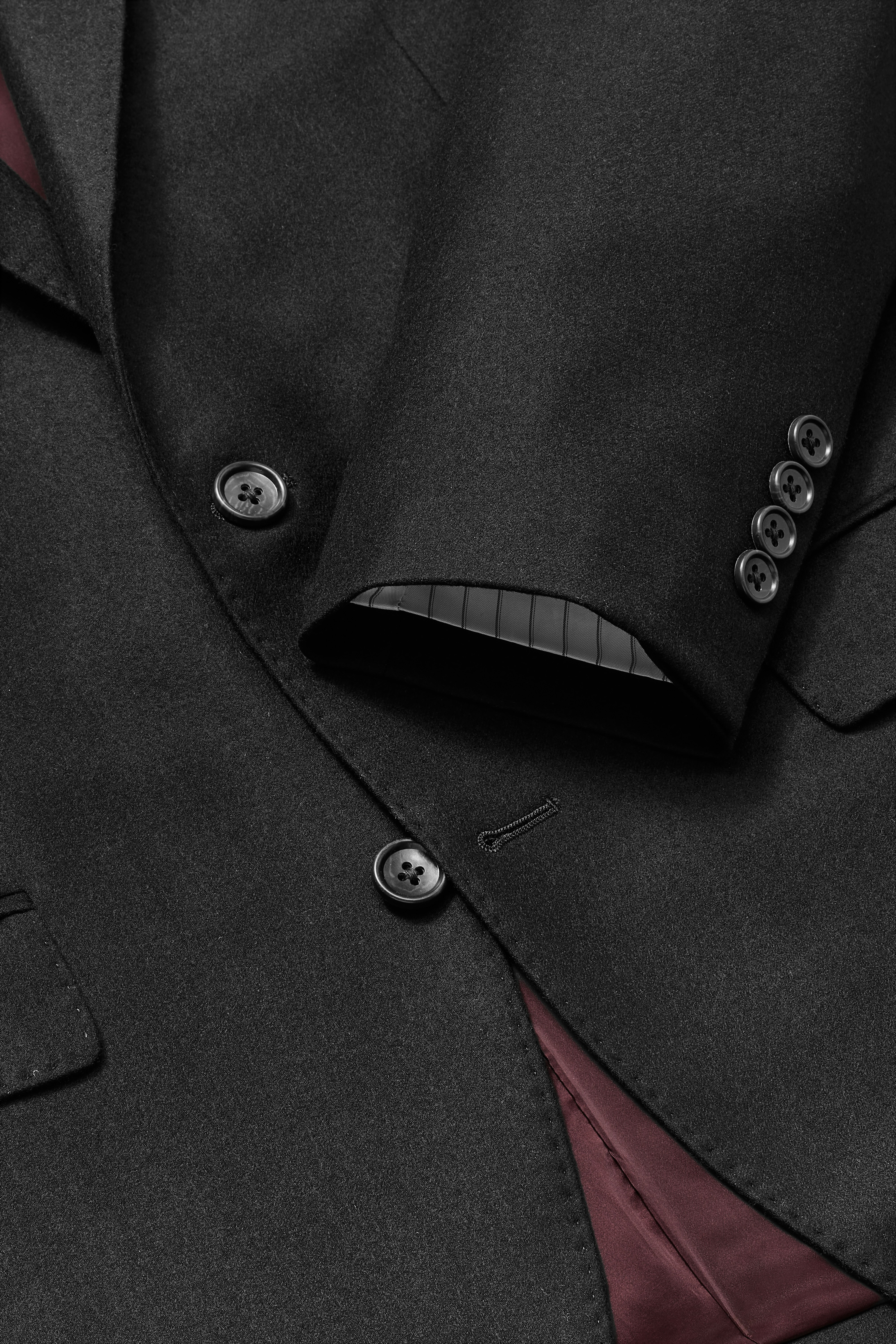 Jetsetter Italian Brushed Wool Blazer black