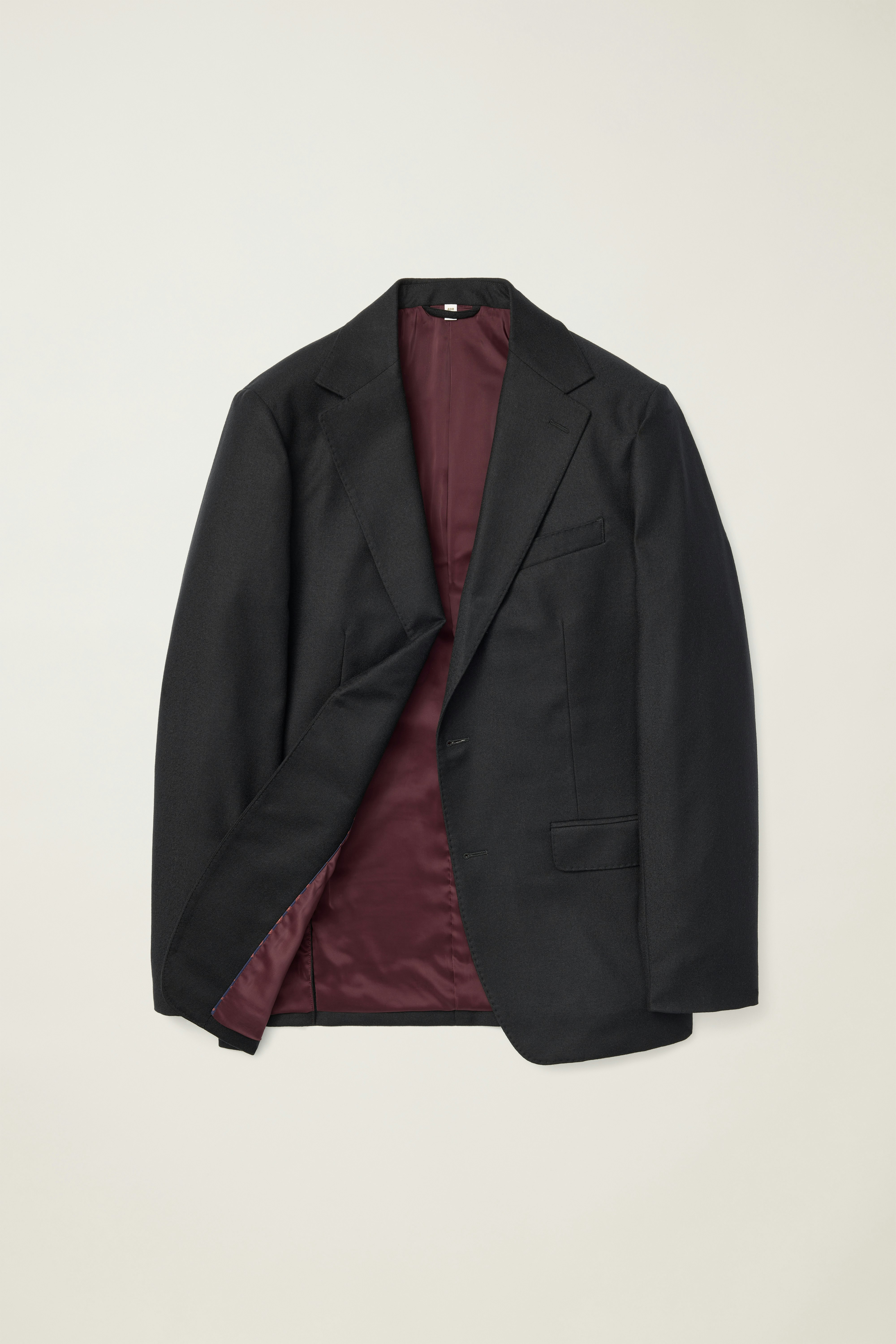 Jetsetter Italian Brushed Wool Blazer black