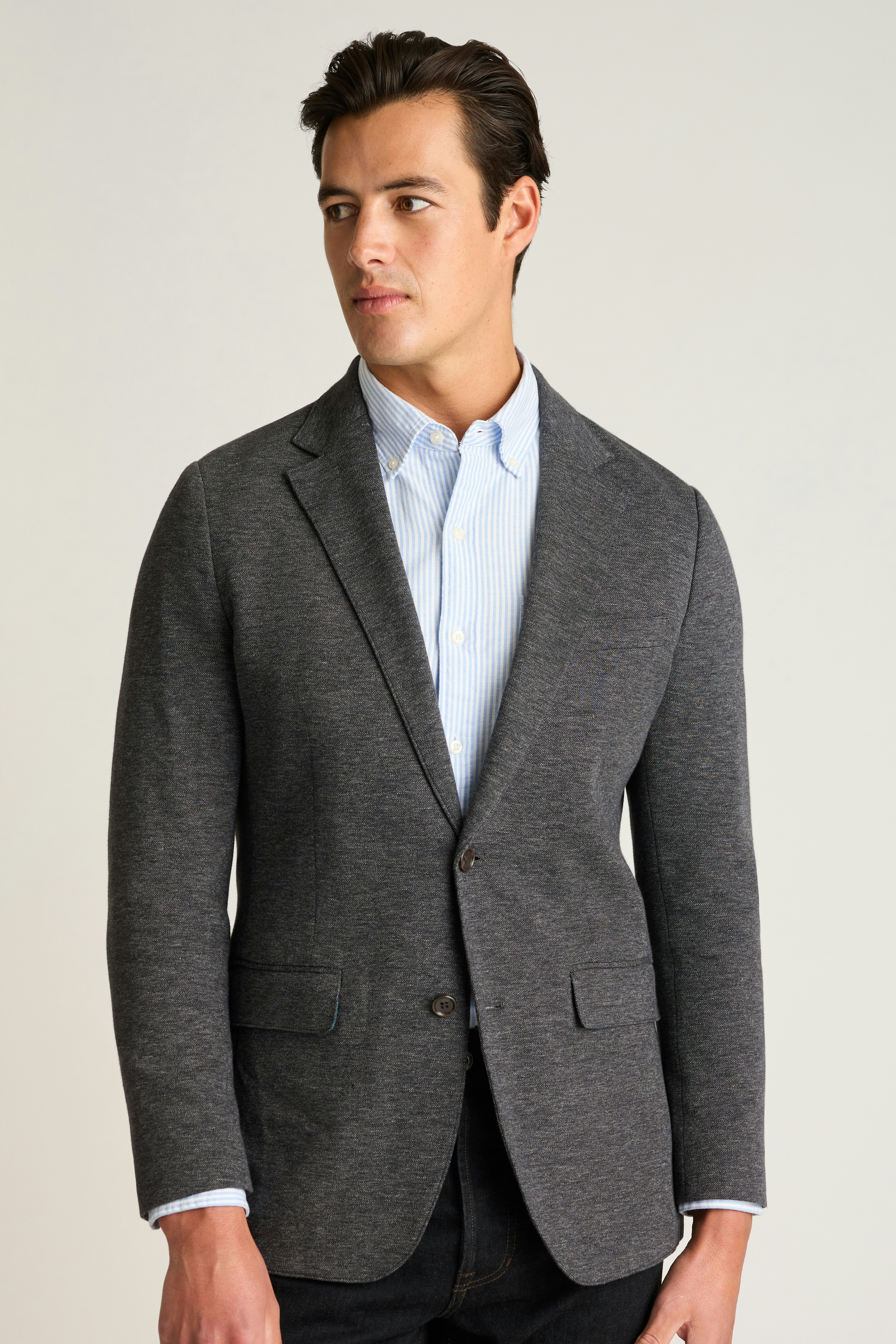 Jetsetter Knit Blazer charcoal