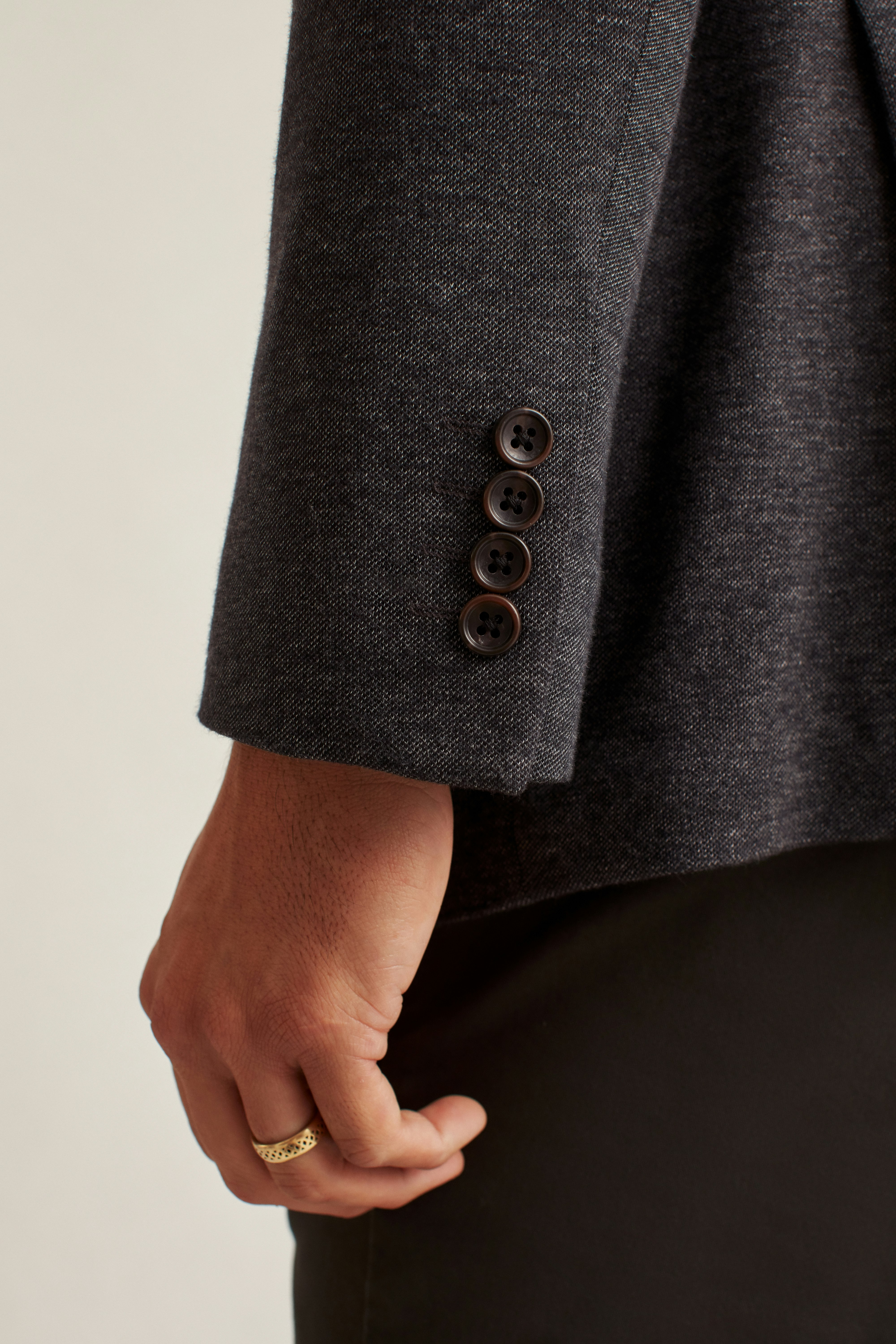 Jetsetter Knit Blazer charcoal