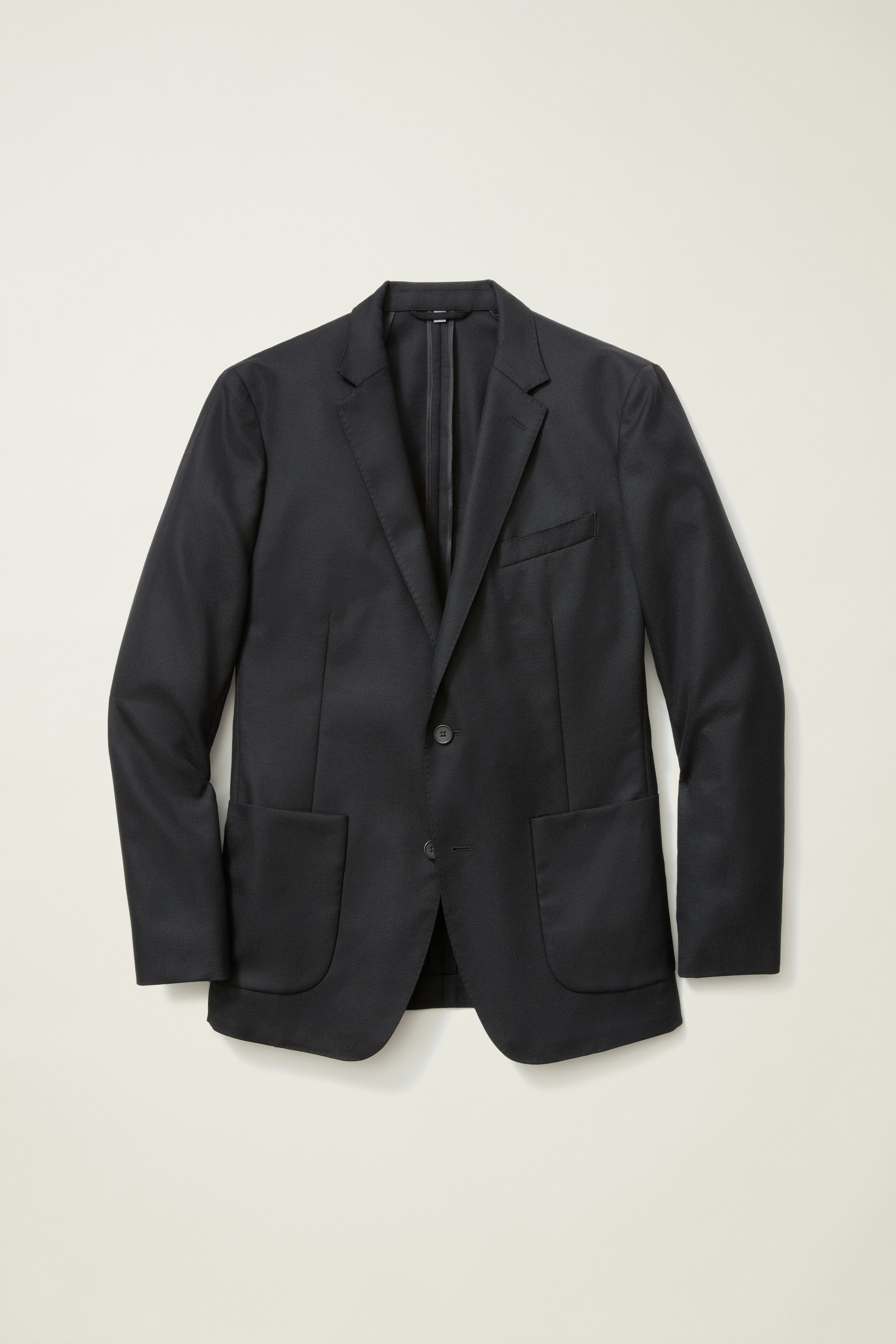 Jetsetter Unconstructed Italian Wool Blazer black