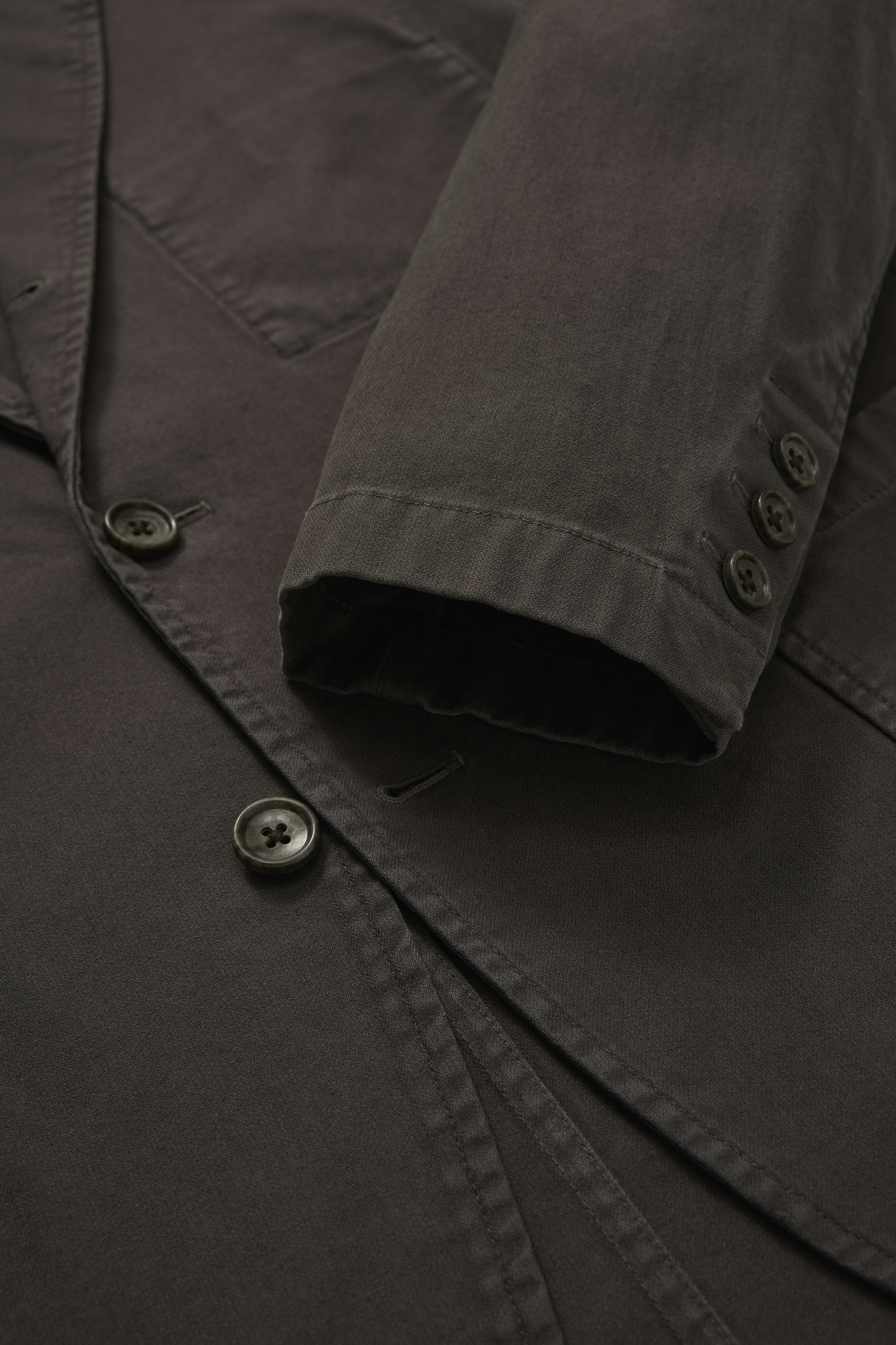 Jetsetter Washed Cotton Blazer washed black