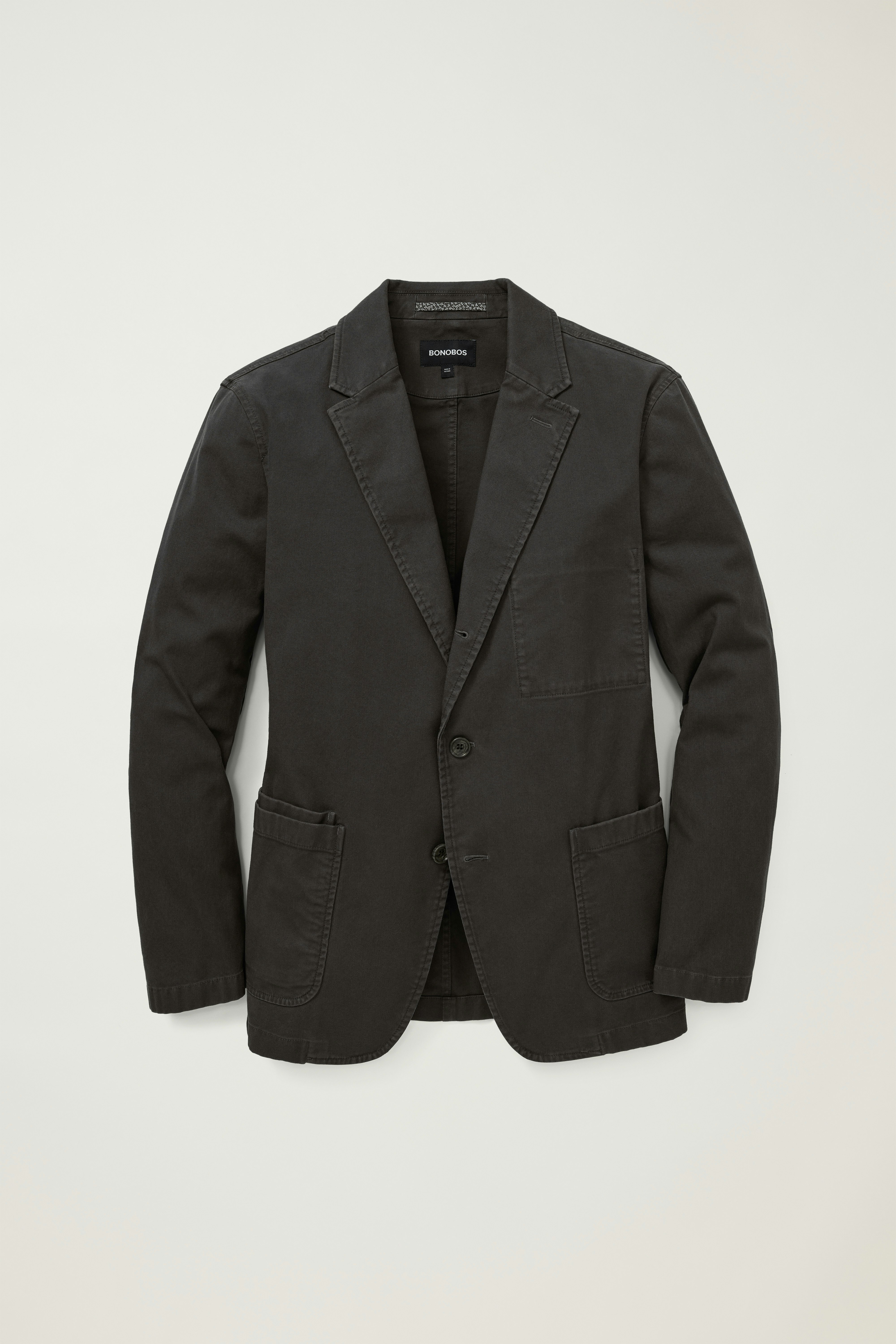 Jetsetter Washed Cotton Blazer washed black