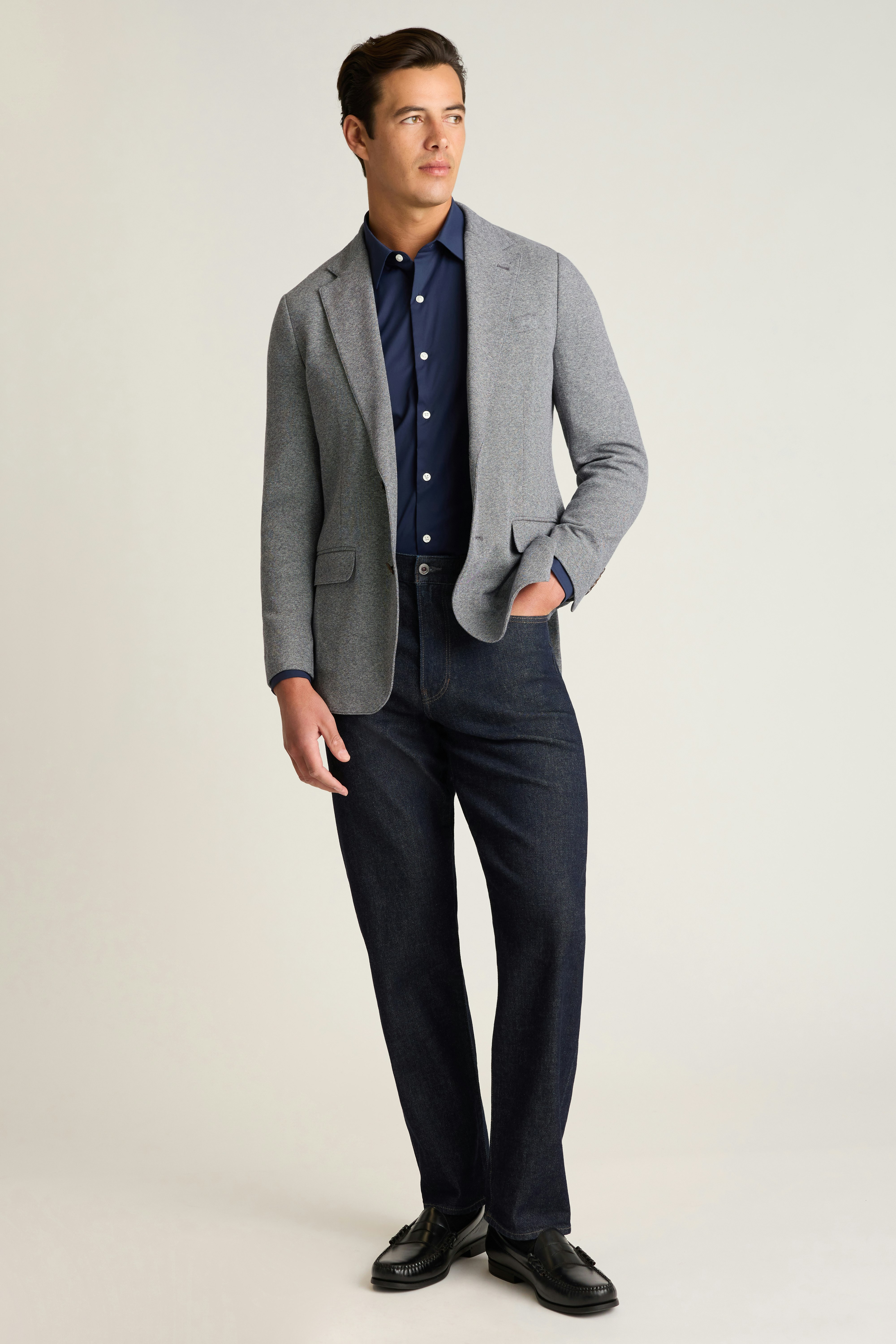 Jetsetter Knit Blazer medium grey