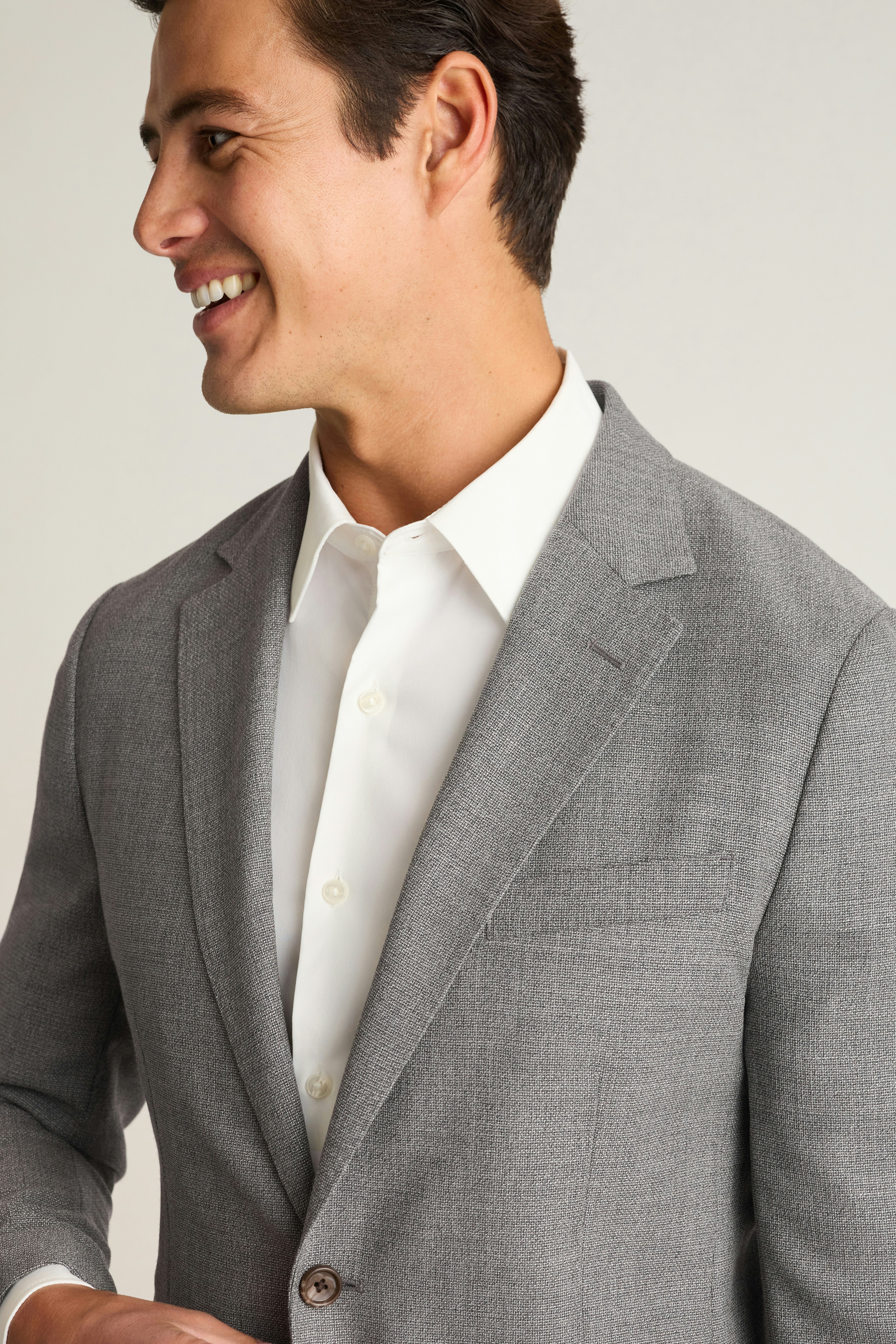 Jetsetter Unconstructed Italian Wool Blazer grey