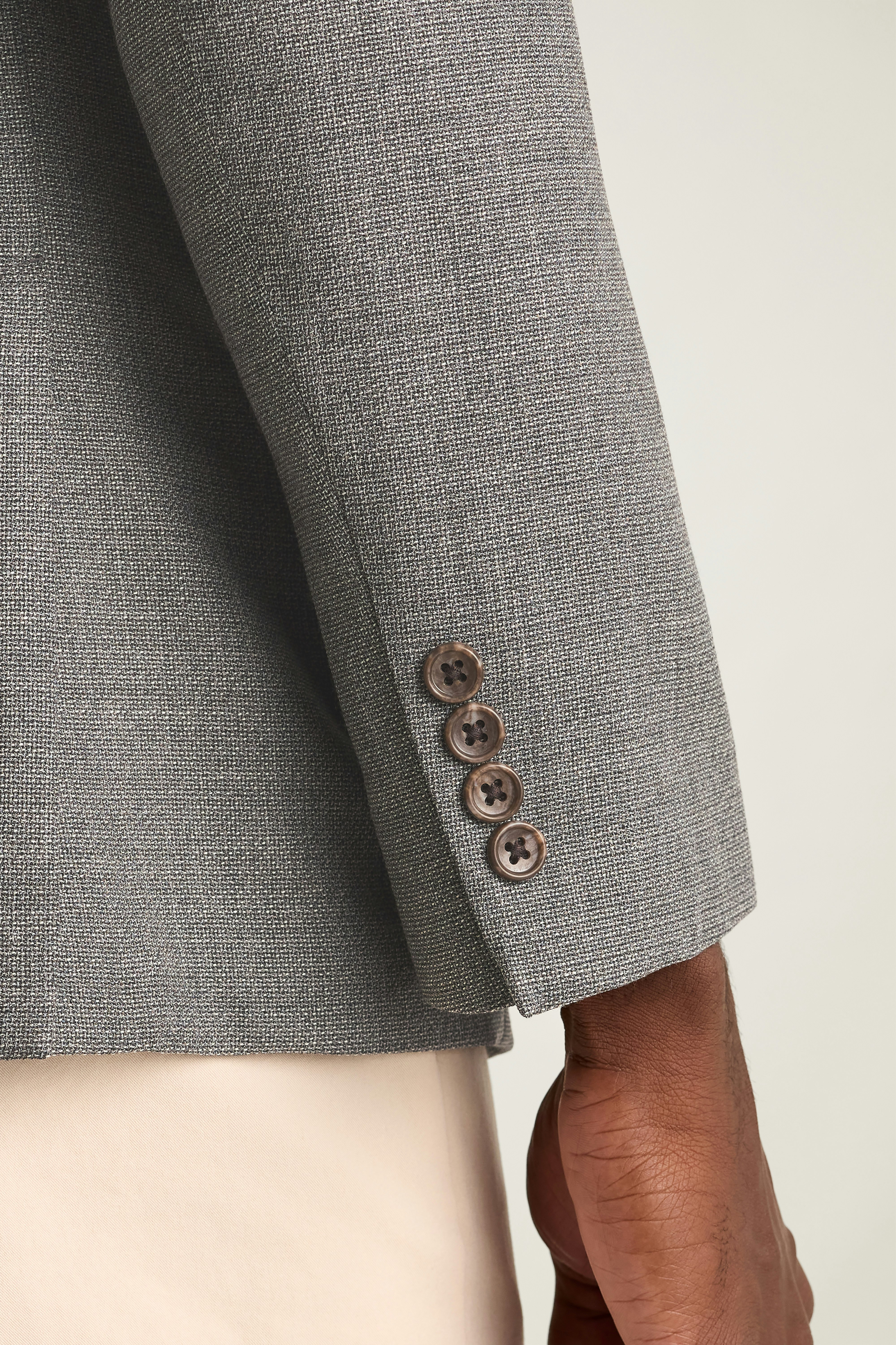 Jetsetter Unconstructed Italian Wool Blazer grey