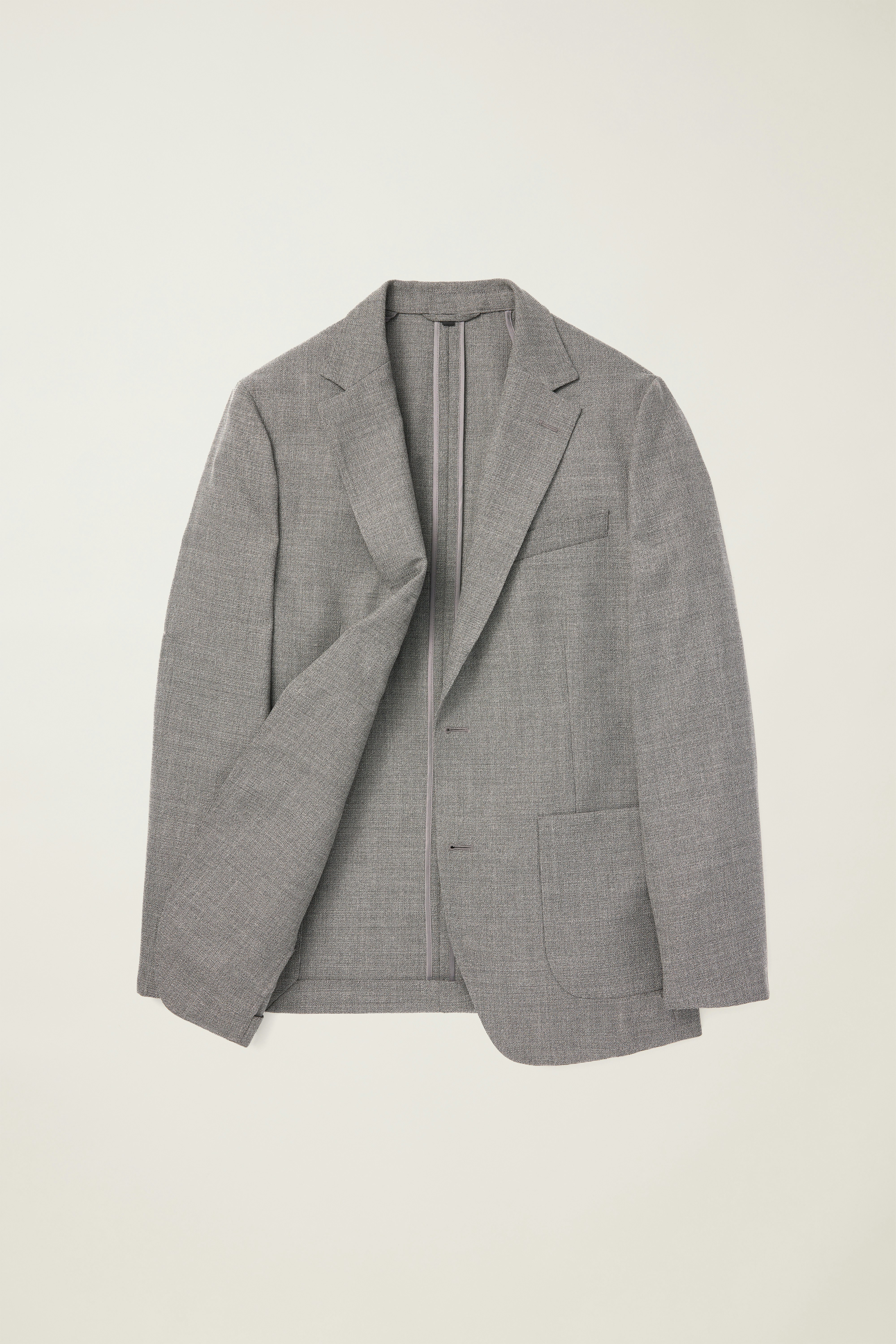 Jetsetter Unconstructed Italian Wool Blazer grey