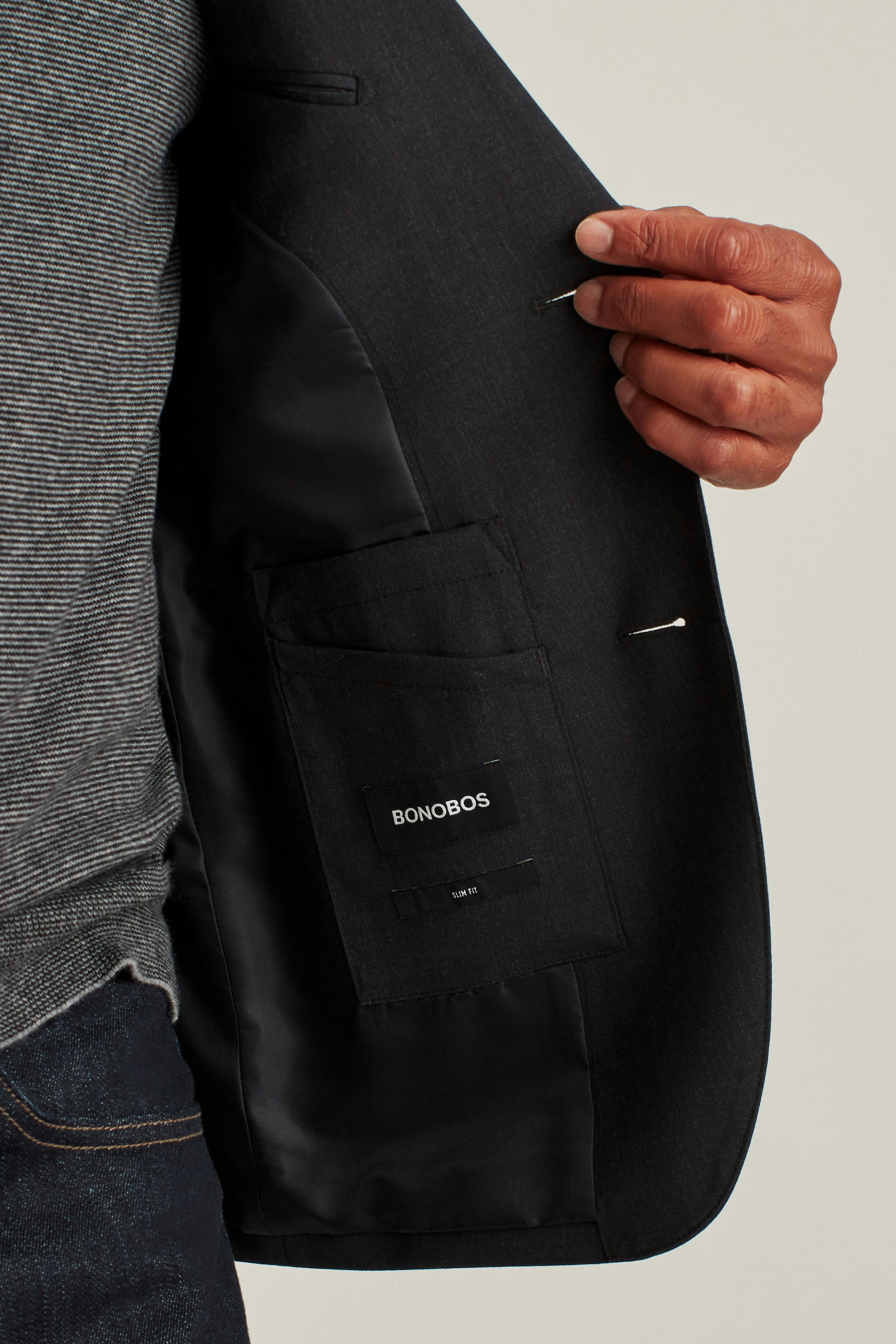 Jetsetter Wool Blazer charcoal