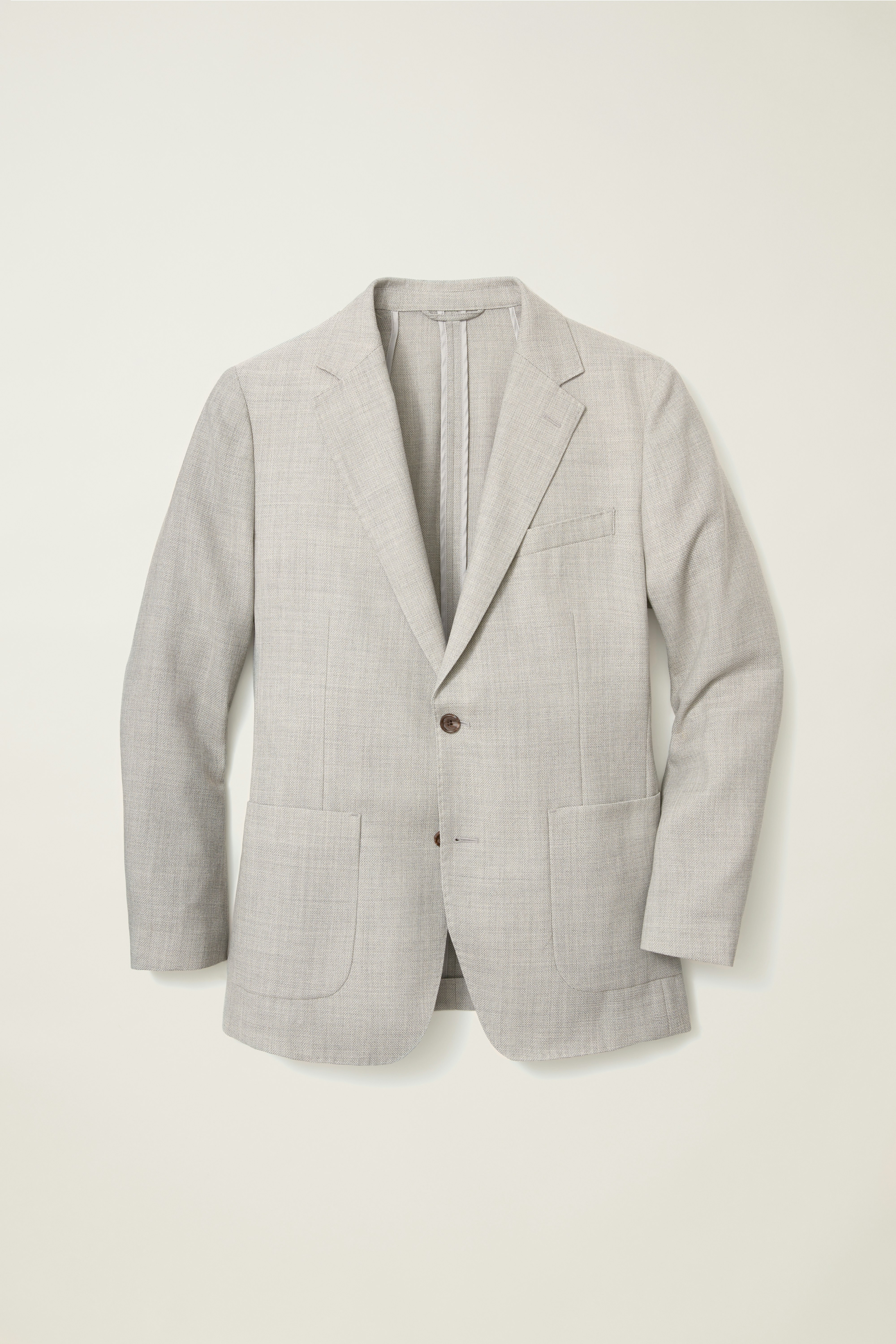 Jetsetter Unconstructed Italian Wool Blazer light grey